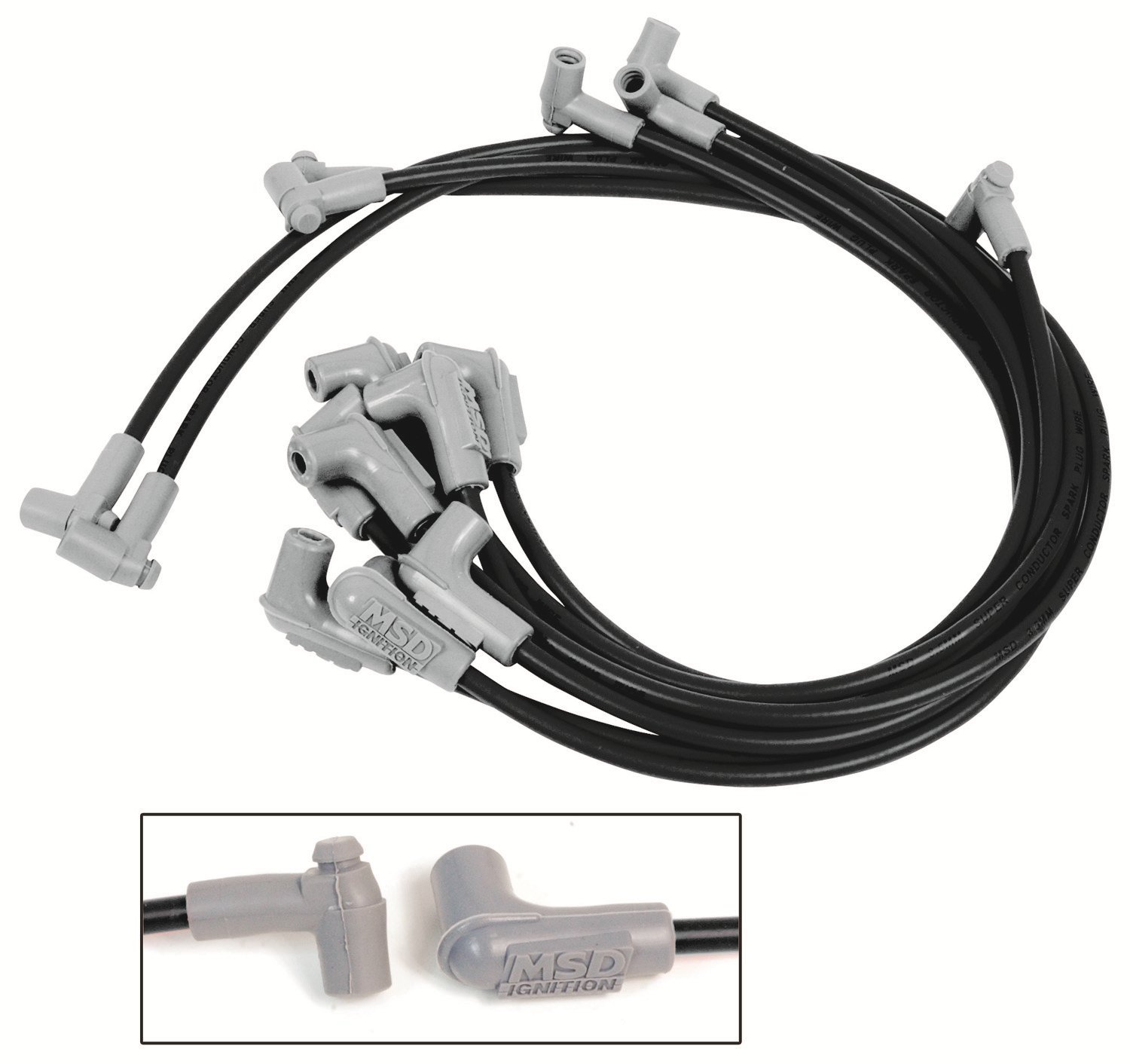 MSD 31763 Spark Plug Wire Set - High Performance Ignition Wires for Ford, Chevy, Dodge & GM Vehicles - Perfect for Racing, Off-Road & Daily Driving