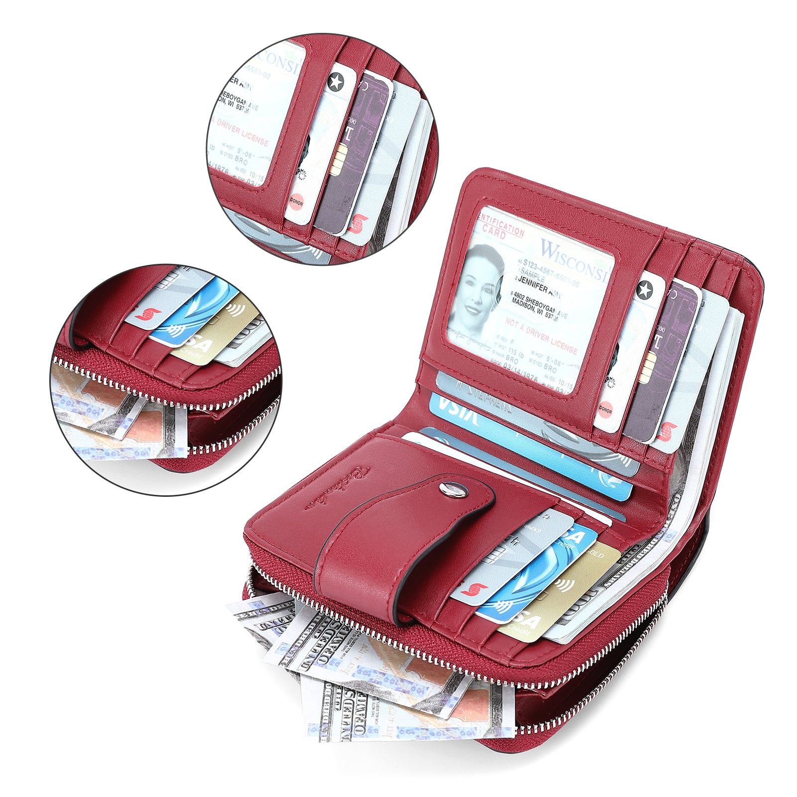 Lnna RFID Blocking Wallet for Women - Stylish Coin Purse & Card Holder | Secure Contactless Protection for Travel, Shopping & Everyday Use