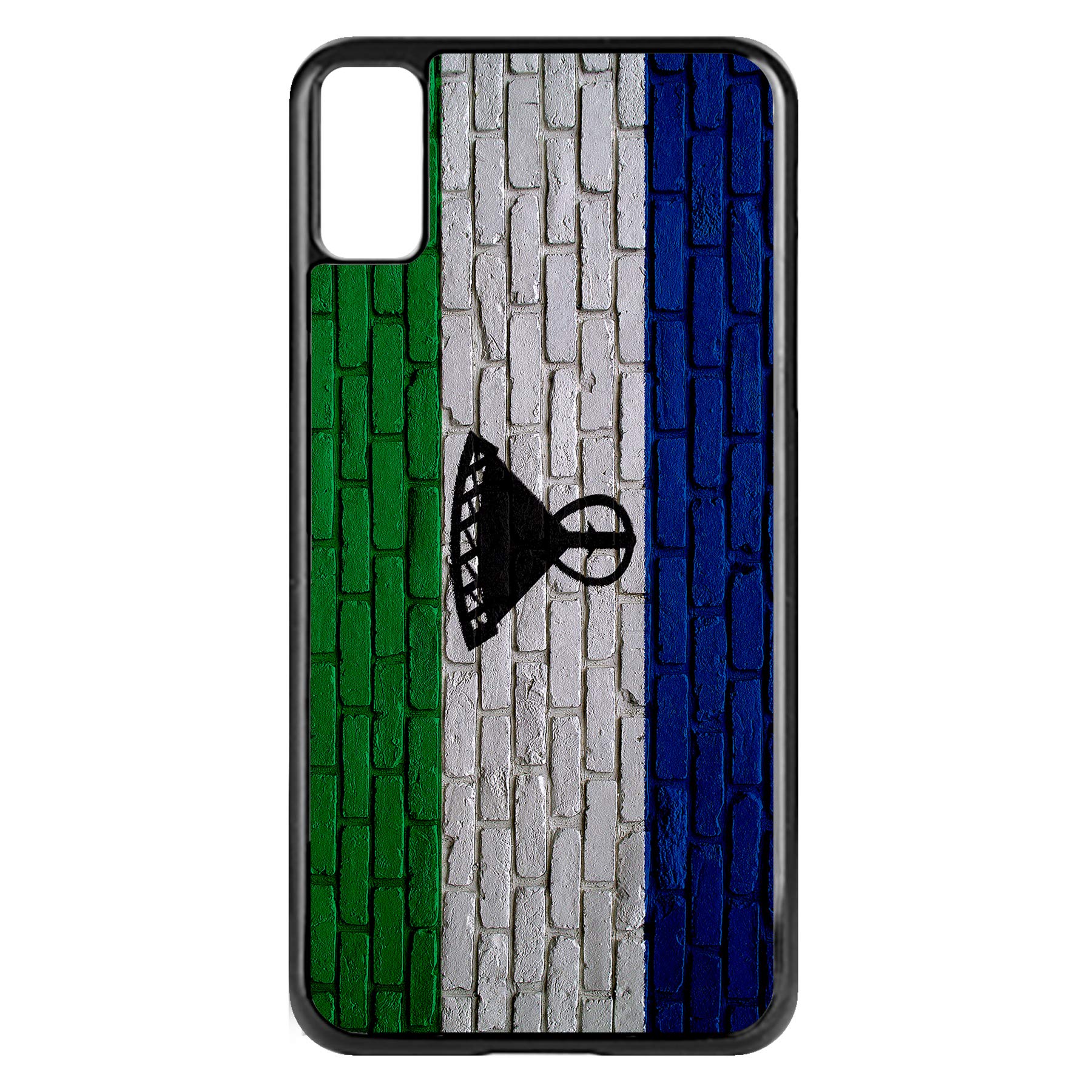 Premium Apple iPhone Xs Case with Lesotho (Basotho) Flag Design - Durable Protective Cover for Everyday Use & Travel