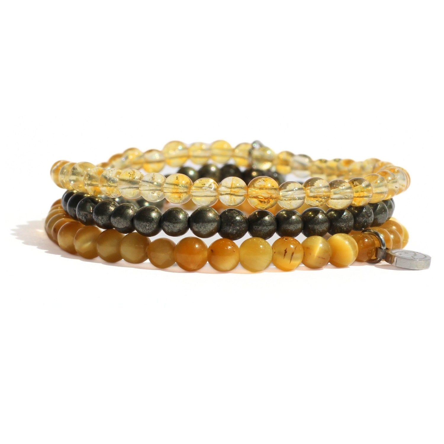 Abundance Bracelet Pack Mini - 7 Chakra Beaded Bracelets for Women, Handmade Adjustable Yoga Meditation Jewelry Set | Perfect for Yoga, Meditation, Spiritual Healing & Gift Giving