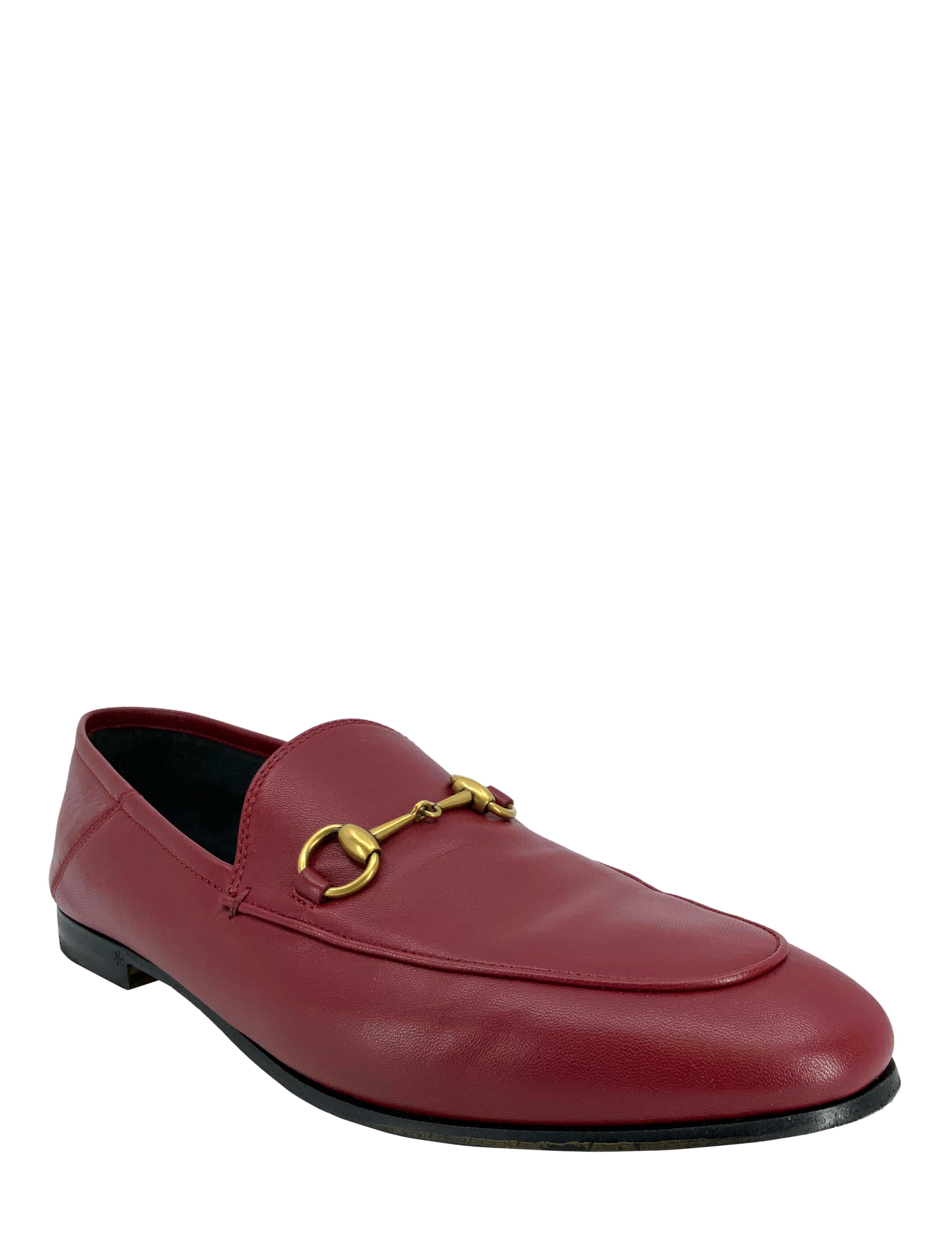 Gucci Agnello Plonge Horsebit Loafers Size 8.5 for Men - Genuine Leather Luxury Slip-On Shoes - Perfect for Business, Office & Formal Occasions