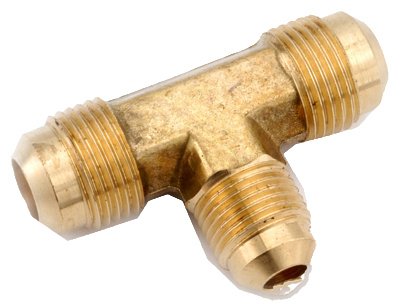 Anderson Metal 754059-101008 Brass Flare Reducing Tee 5/8