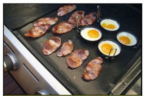 Non-Stick Reusable BBQ Grill Mat - Easy to Clean, Works on Electric, Gas & Charcoal Grills - Perfect for Outdoor Cooking, Camping & Backyard Barbecues