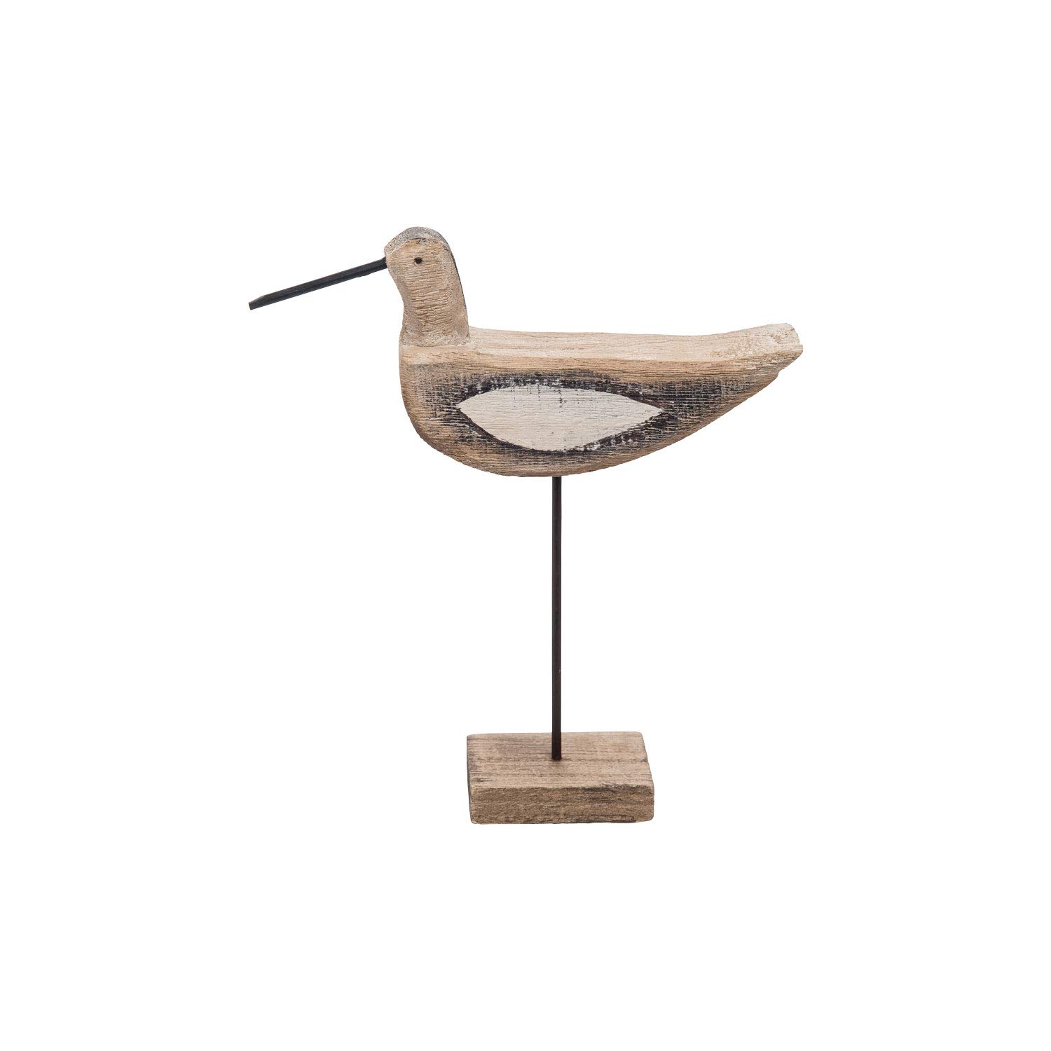 Rustic Wooden Bird Sculpture - Handcrafted Brown Tabletop Decor for Home & Garden - Perfect for Farmhouse, Cottage, and Vintage Style Décor | Great Gift Idea for Bird Lovers