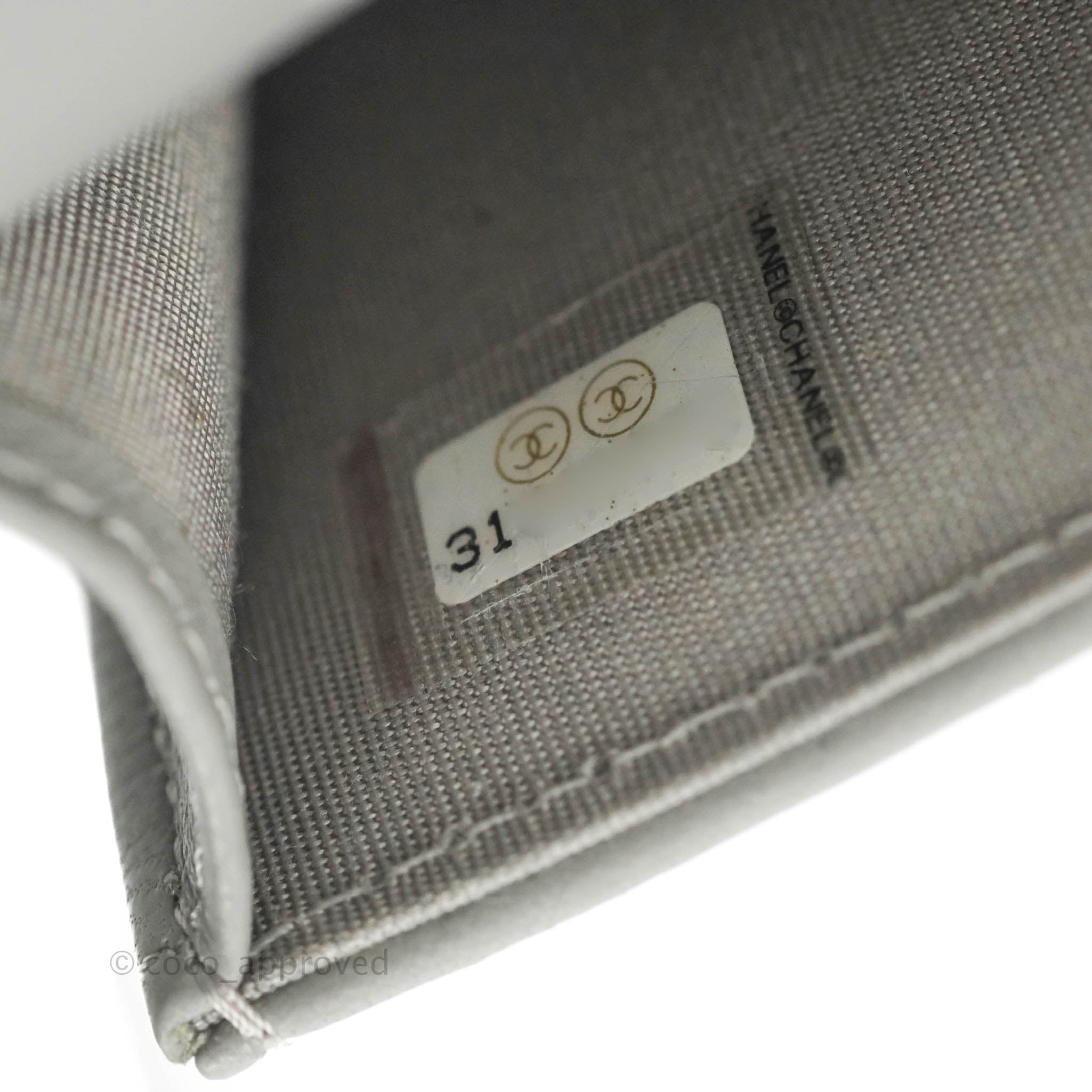 Chanel 19 Grey Mixed Hardware Phone Holder - Luxury Designer Phone Case for iPhone & Android - Perfect for Everyday Use, Travel & Fashion Accessories