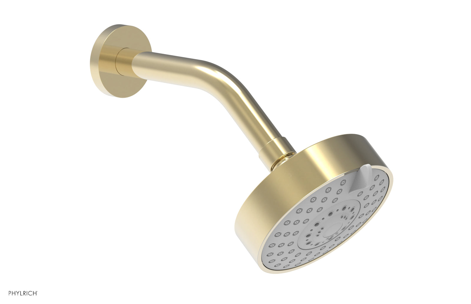 4 1/2 Inch Modern Rainfall Shower Head with 3 Spray Modes - High Pressure Water Saving Bathroom Fixture for Spa-Like Shower Experience