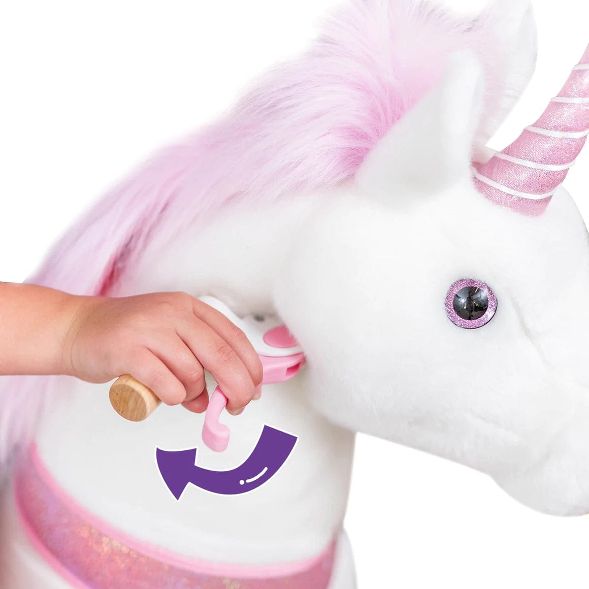 Ponycycle Ride-On Toy for Kids Ages 4-8 | Medium Size | Interactive Rocking Horse for Indoor & Outdoor Play | Perfect Birthday Gift for Boys & Girls
