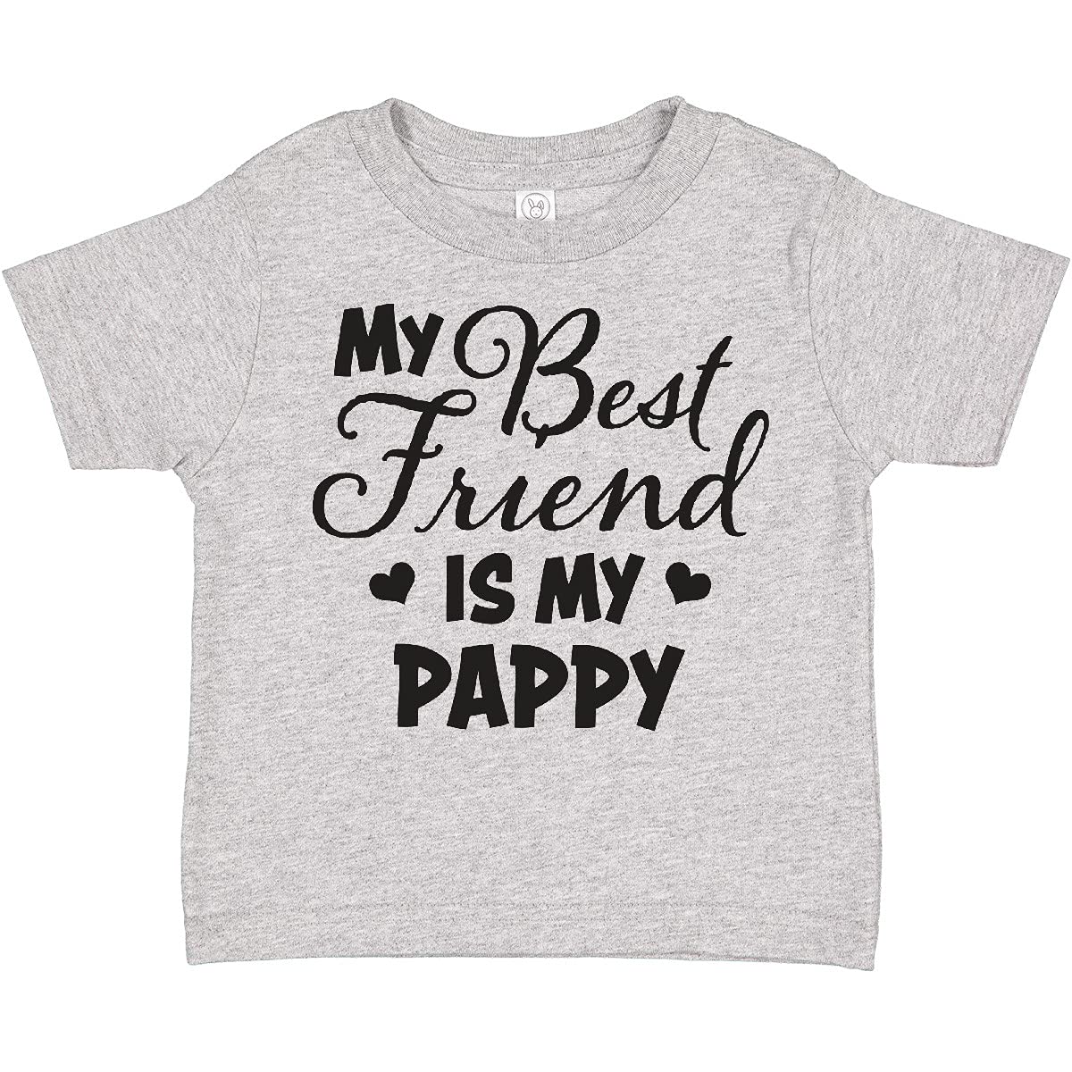 My Best Friend is My Pappy with Hearts Toddler T-Shirt - Perfect for Family Gatherings & Playdates