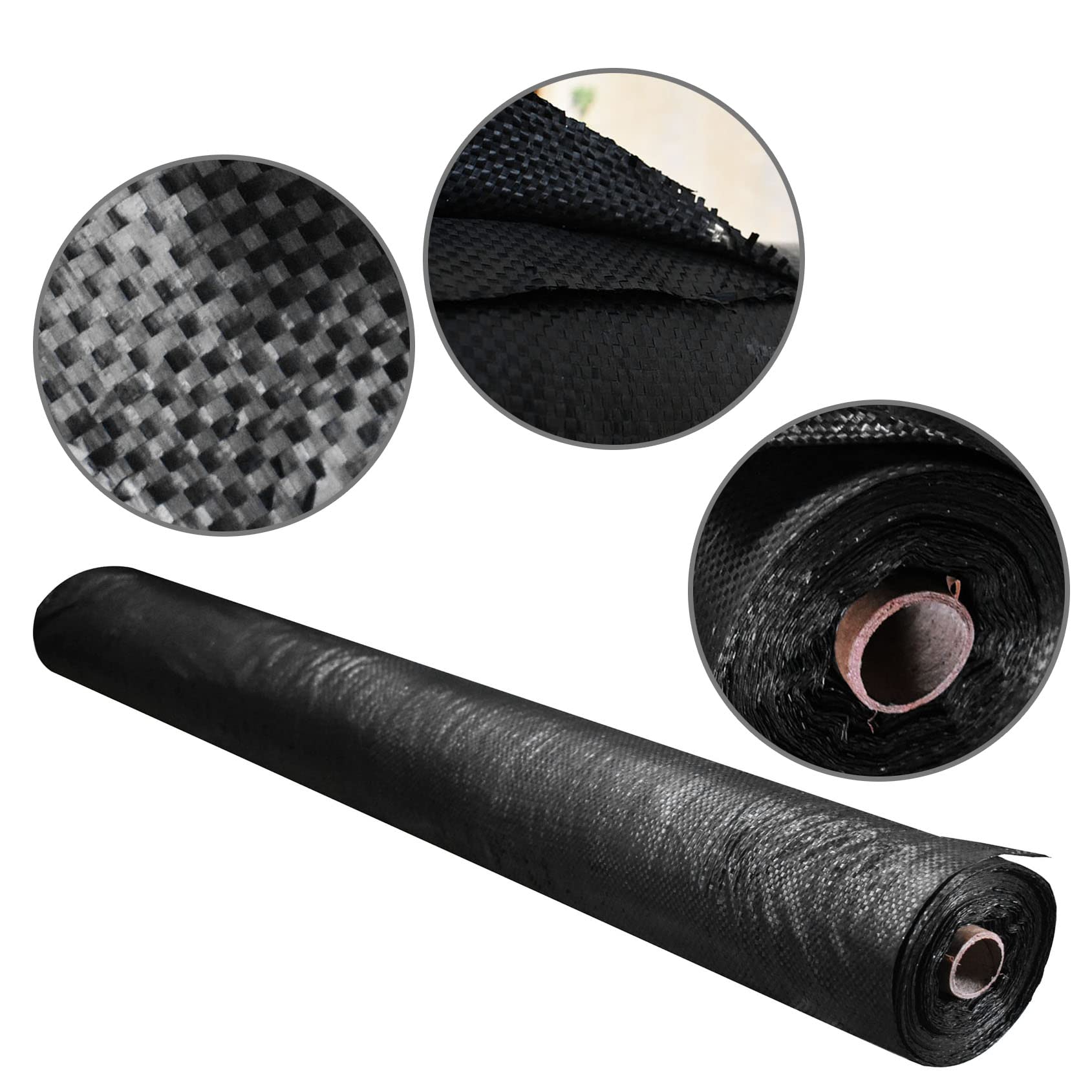 Heavy Duty 6FT x 100FT Weed Barrier Landscape Fabric - Premium Polypropylene Woven Ground Cover for Gardening, Flower Beds, Driveways & Outdoor Projects | Blocks Weeds & Protects Soil | Perfect for Landscaping, Lawn Care & Weed Control