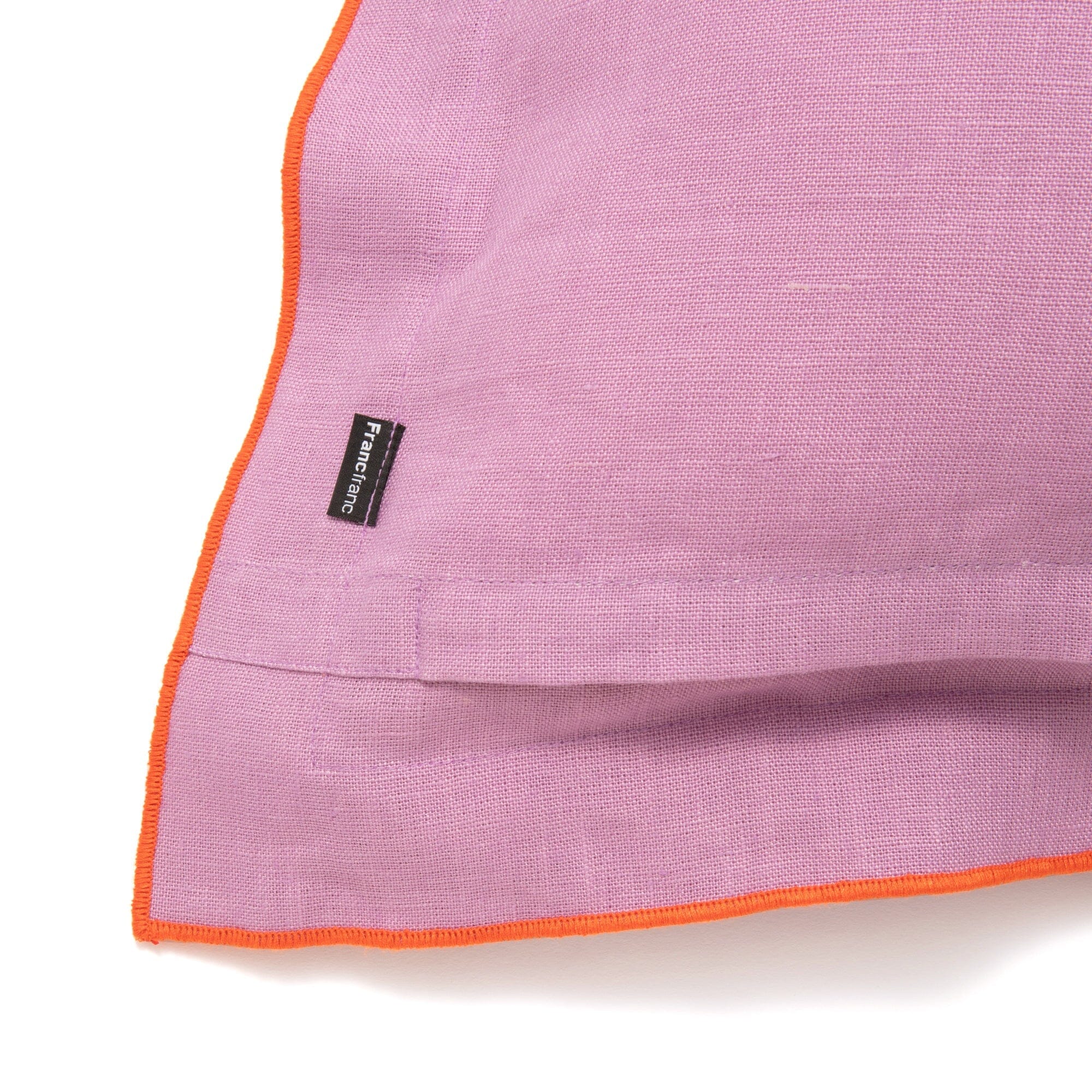 Premium Linen Flange Cushion Cover 18x18 Inches - Soft Purple Decorative Pillow Case for Sofa, Bed & Home Decor