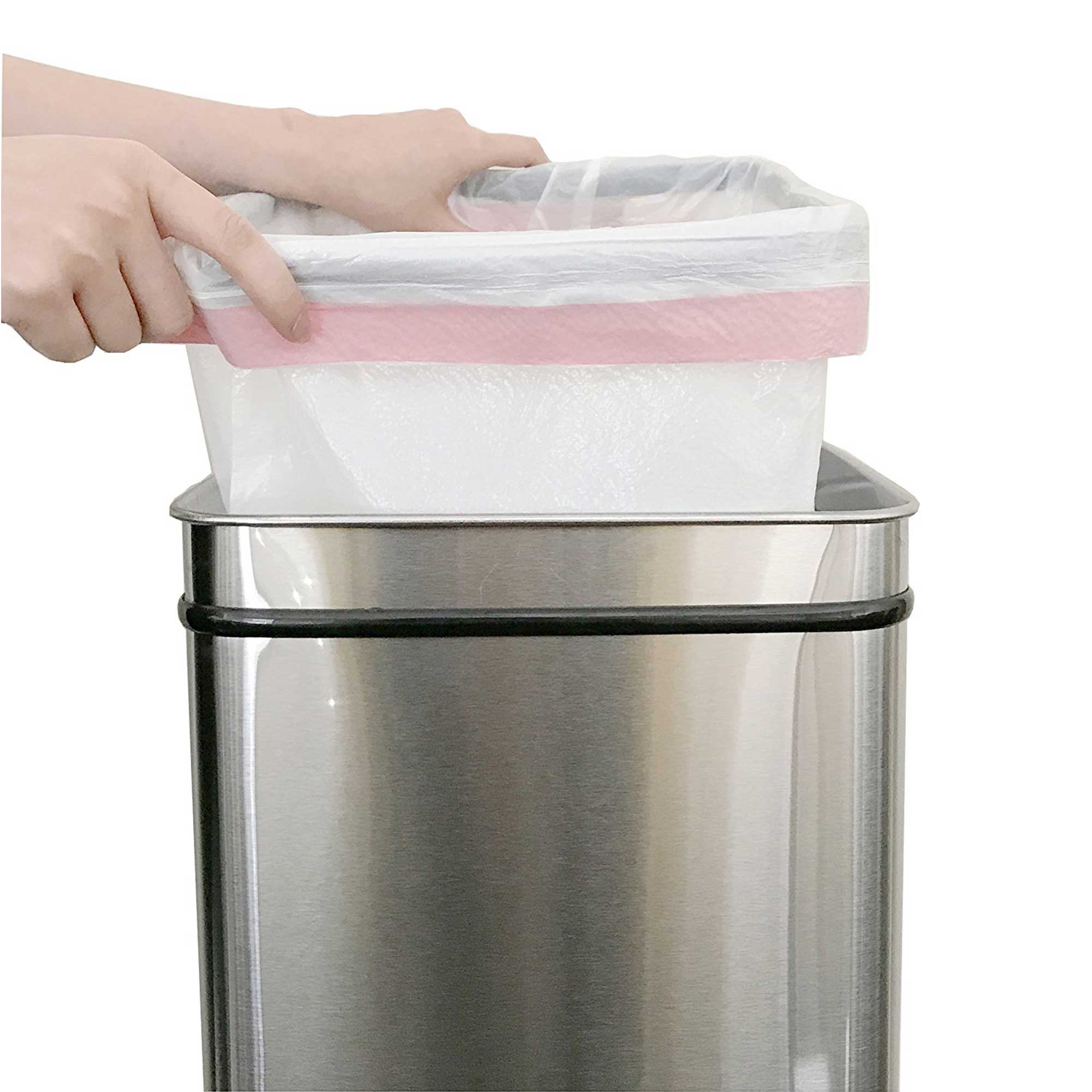 DZT Trash Can Retainer Ring - Heavy Duty Trash Bag Holder for Kitchen, Bathroom & Office Use