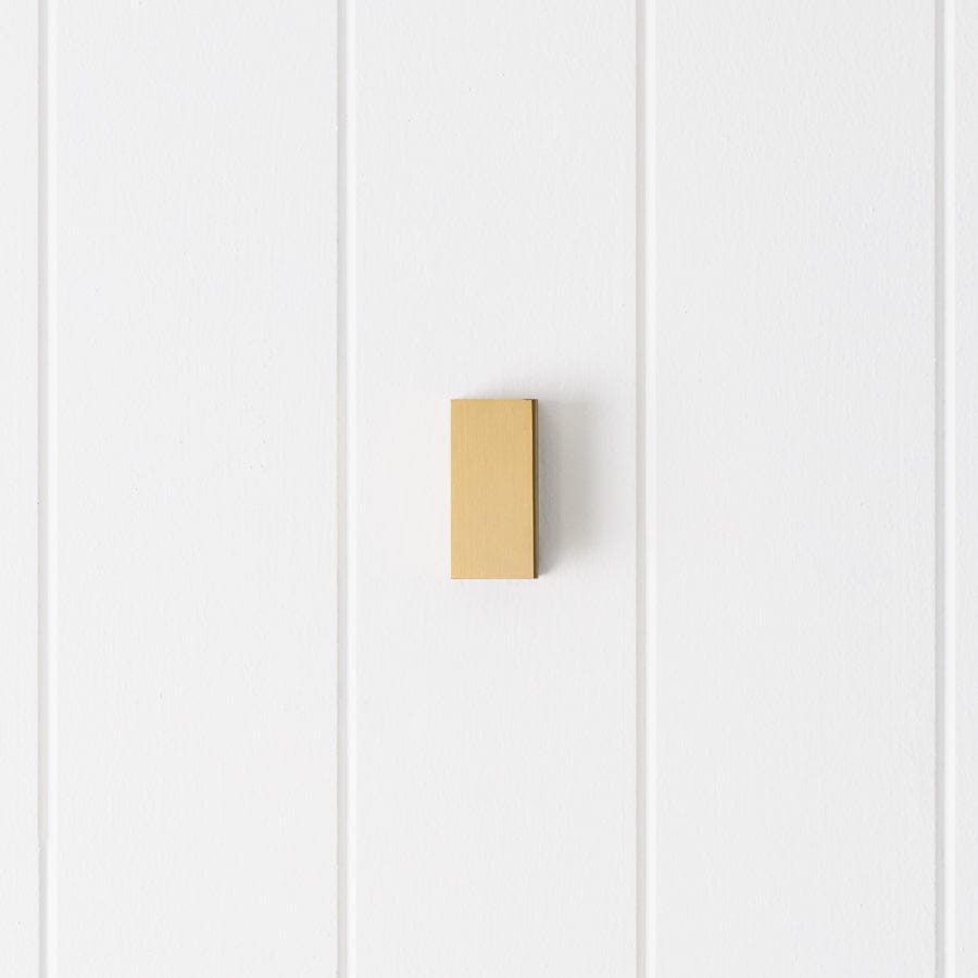 Brushed Brass Shower Glass Clamp - Heavy Duty Bathroom Hardware for Frameless Shower Doors - Perfect for Modern Home & Spa Renovations