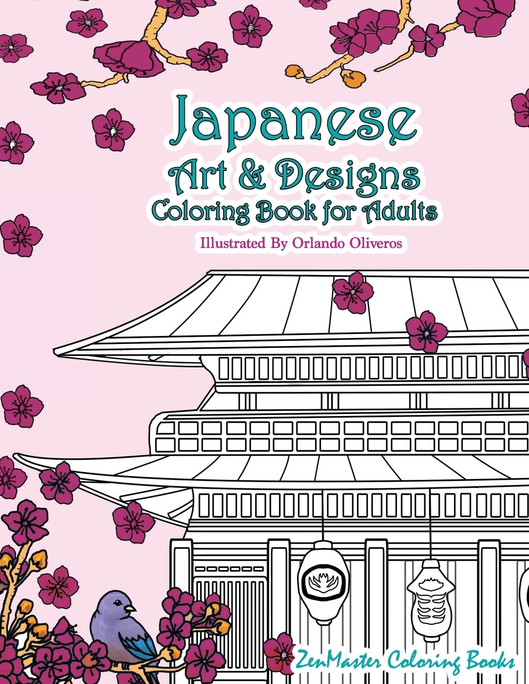 Japanese Art & Designs Adult Coloring Book - Japanese Fashion, Food, Landscapes, Koi Fish & More | Stress Relief & Mindfulness Activity for Relaxation, Meditation & Creative Therapy