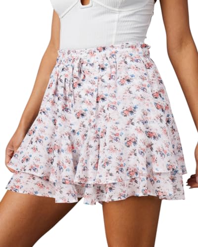 T White Pink Floral