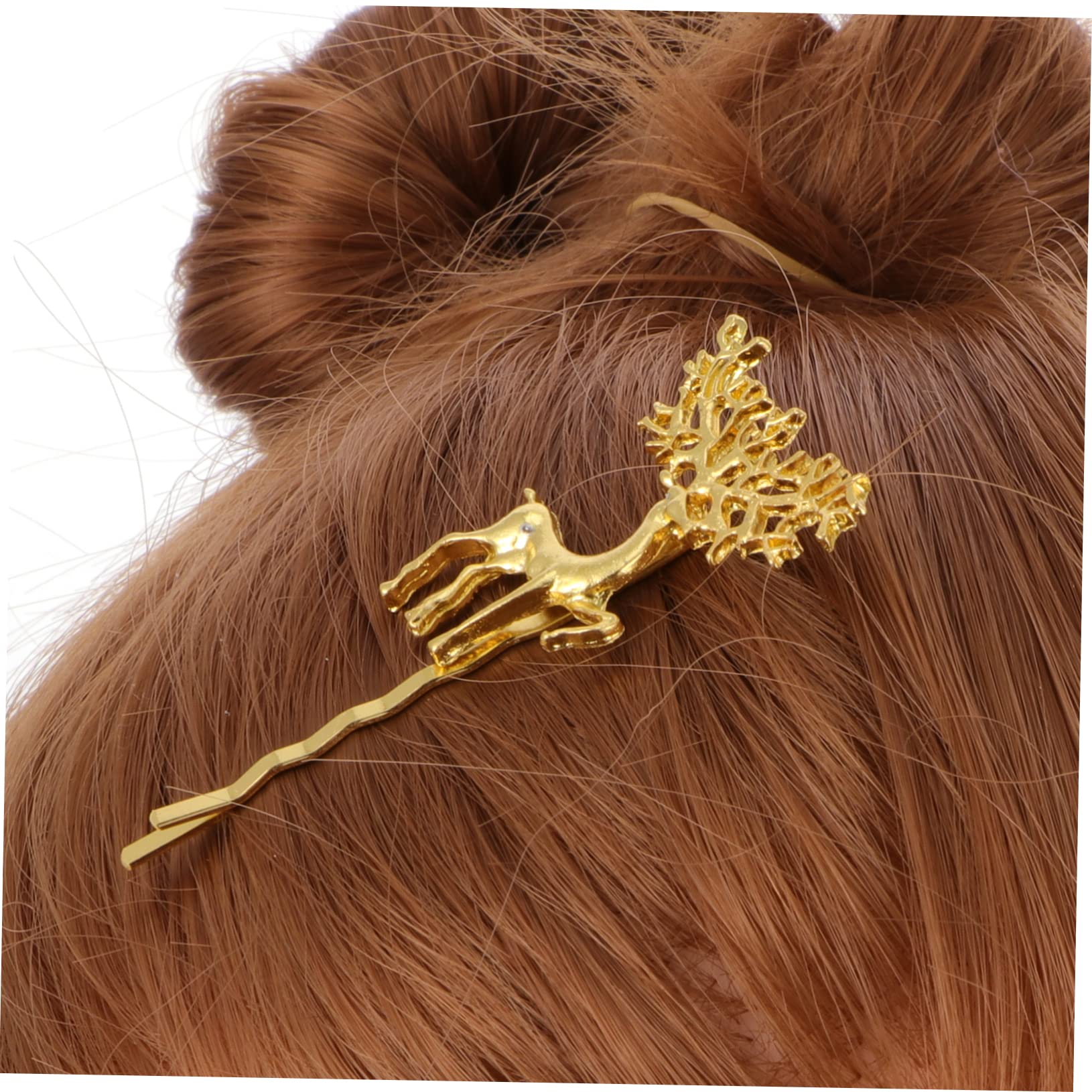 FOMIYES 12PCS Christmas Reindeer Hair Clips - Metal Alloy Hairpins for Women, Holiday Hair Accessories (Perfect for Christmas Parties, Festive Outfits & Gift Giving)