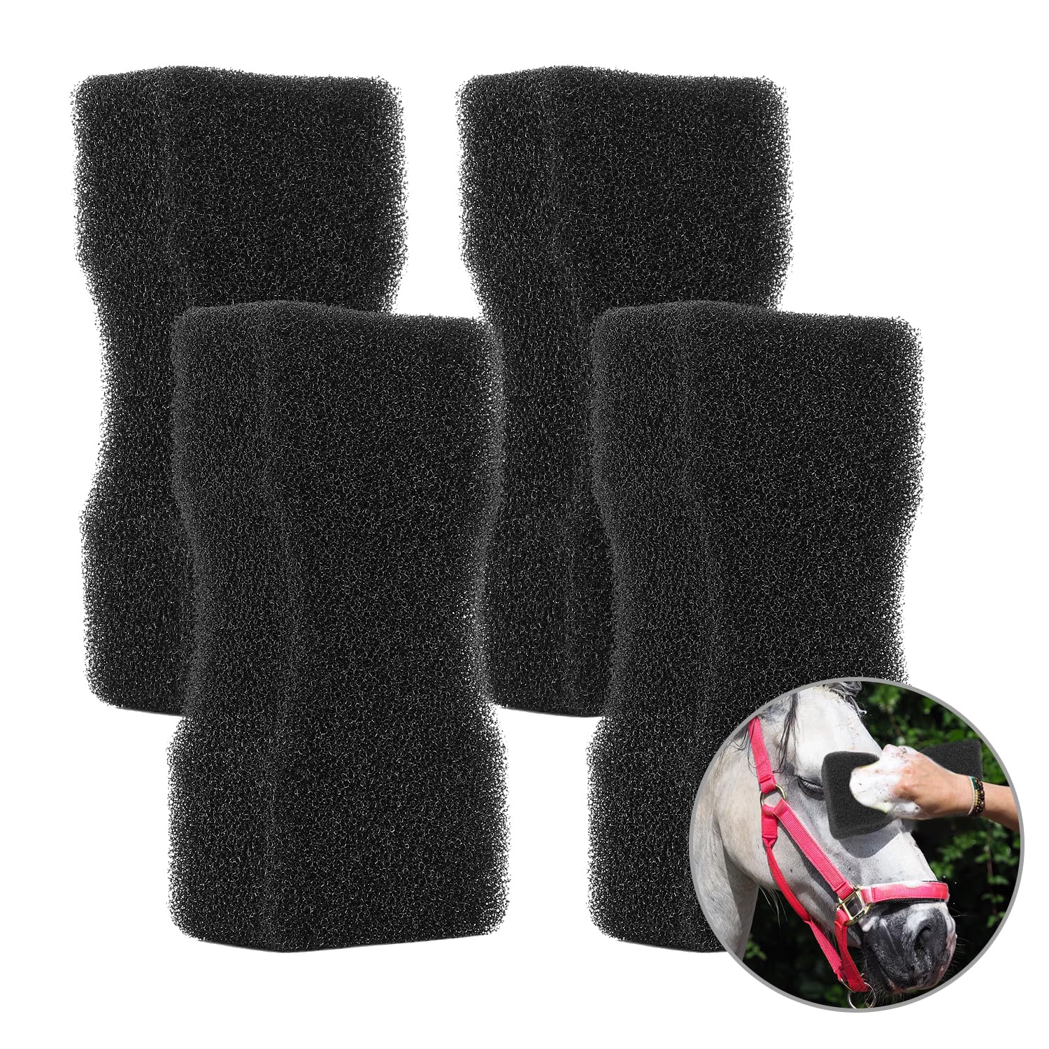 Premium Horse Grooming Kit - 5-Piece Equine Massager & Cleaning Brush Set for Bathing, Washing & Coat Care | Perfect for Show Prep, Daily Maintenance & Relaxation Therapy