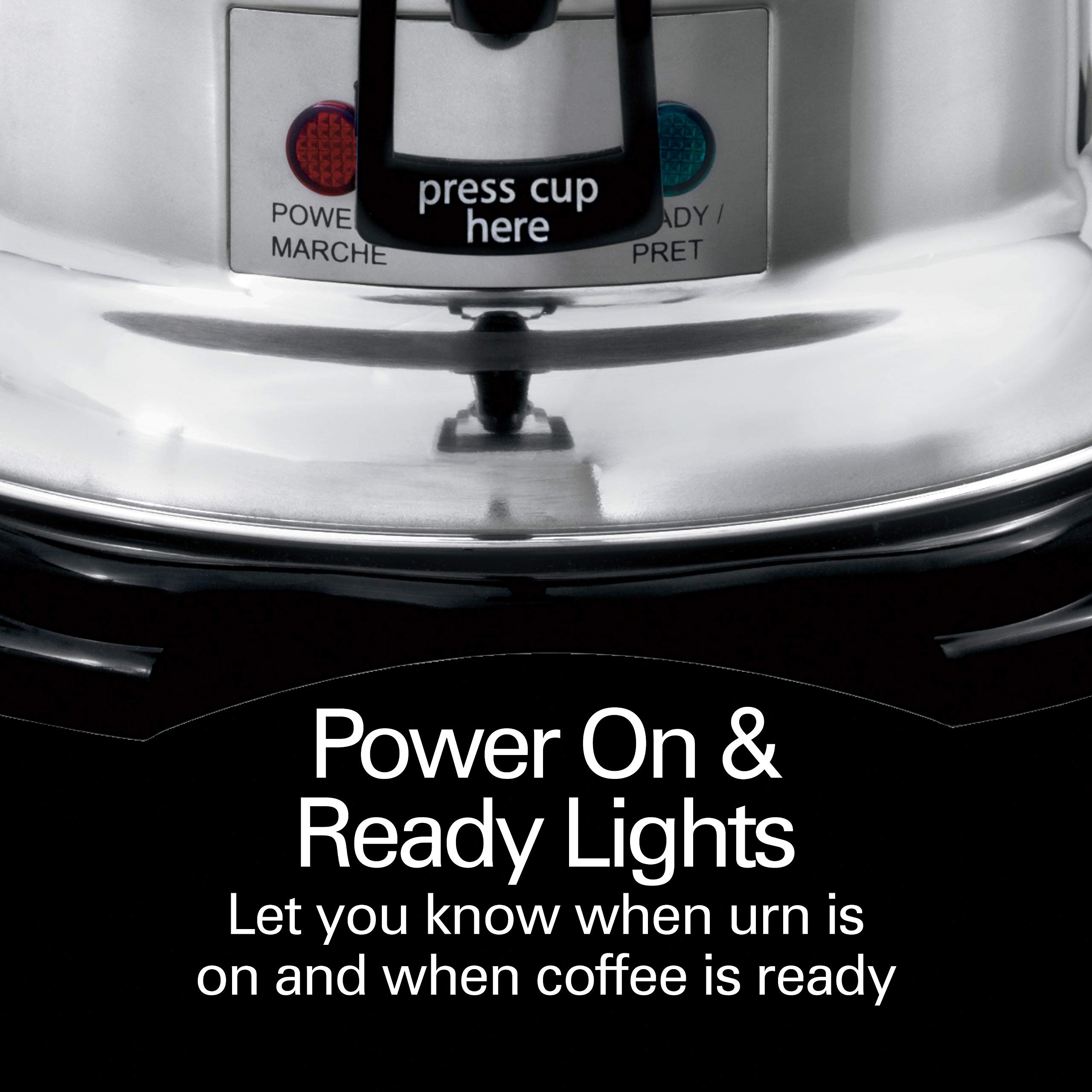 Hamilton Beach Commercial 60-Cup Coffee Urn & Hot Beverage Dispenser - Stainless Steel (D50065) for Restaurants, Offices & Catering Events