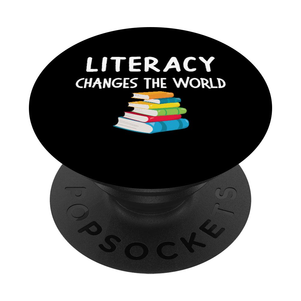 Literacy Changes The World - Inspirational Reading Book Design for Book Lovers & Educators - Perfect for Classroom Decor, Home Library & Gift Ideas