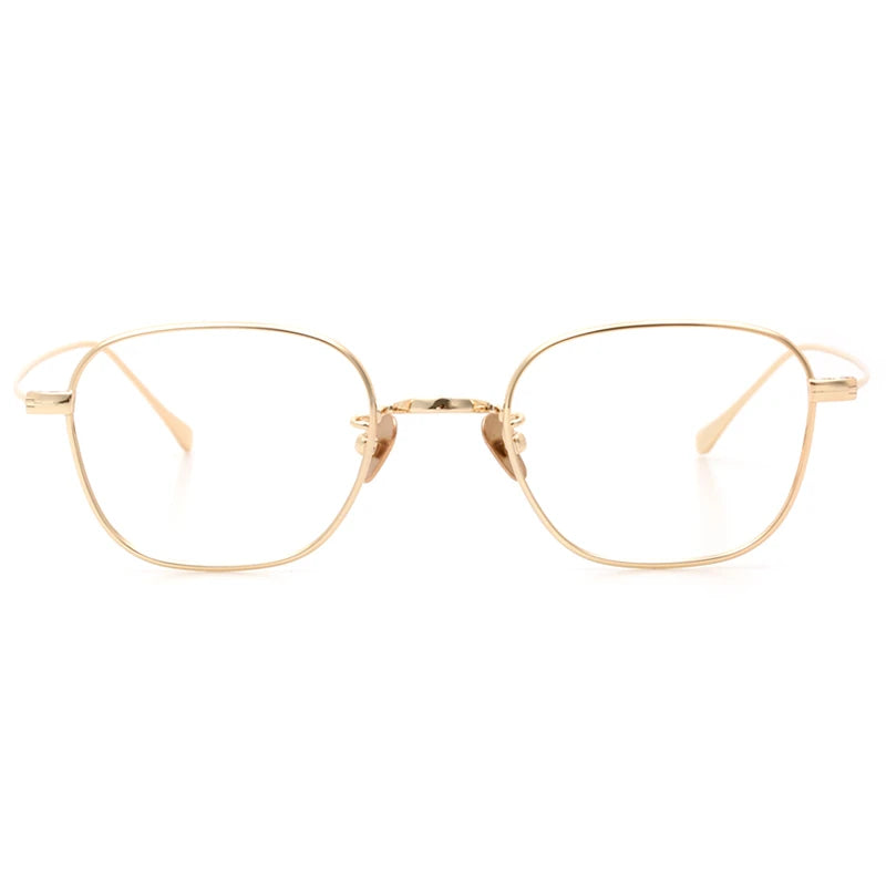 Stylish Black Unisex Titanium Square Eyeglasses - Lightweight 199g for Work, Reading & Fashion