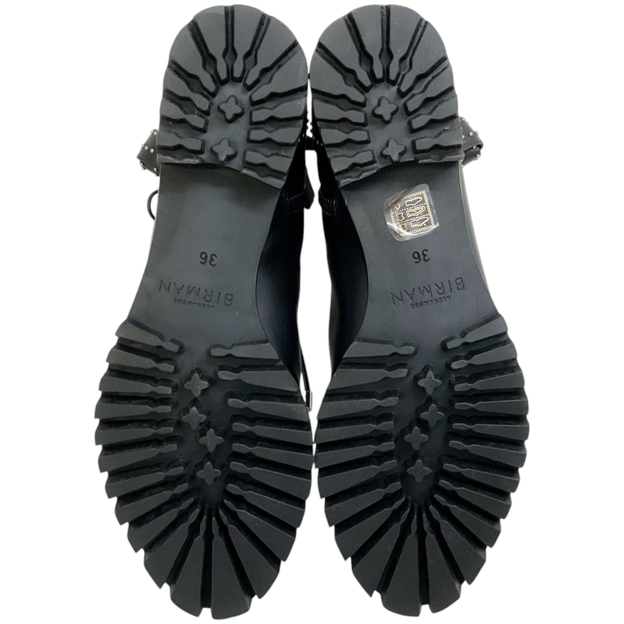 Alexandre Birman Black Studded Lace Up Evelyn Flat Boots for Women | Stylish Ankle Boots with Studded Details | Perfect for Casual Outfits, Office Wear & Evening Events
