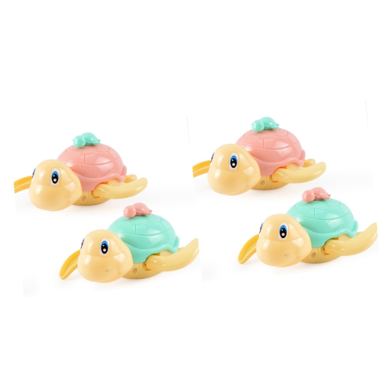 TOYANDONA 4-Piece Wind-Up Bath Toys Set - Fun Clockwork Swimming Animals for Kids Bath Time & Pool Play - Perfect Water Play Toys for Toddlers & Infants