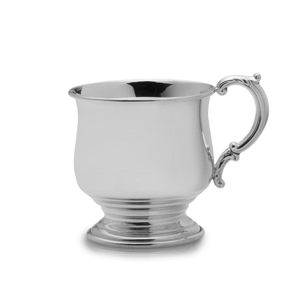 Sterling Silver Baby Cup - Engraved Christening Gift for Newborns - Perfect for Baptism, First Birthday & Keepsake Memories