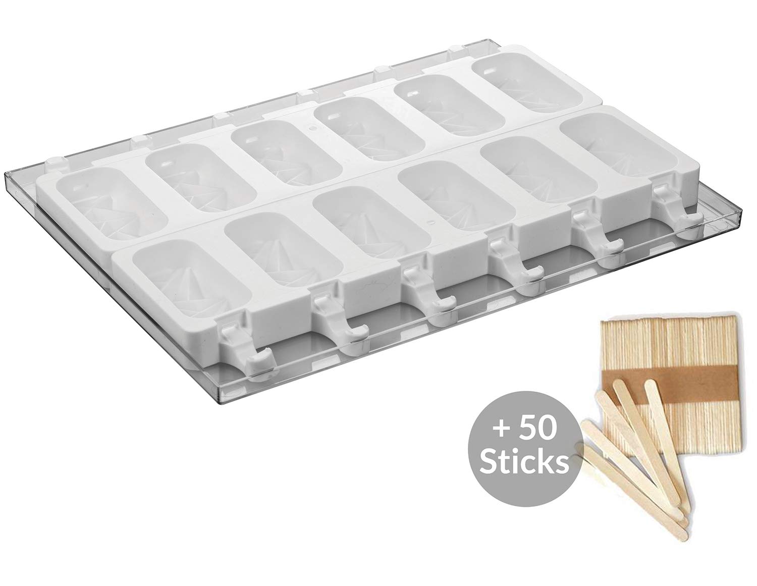 Premium Silicone Ice Pop Molds Set - 80ml (2.7oz) BPA-Free Popsicle Makers - Made in Italy - Perfect for Homemade Frozen Treats, Kids Snacks & Summer Desserts