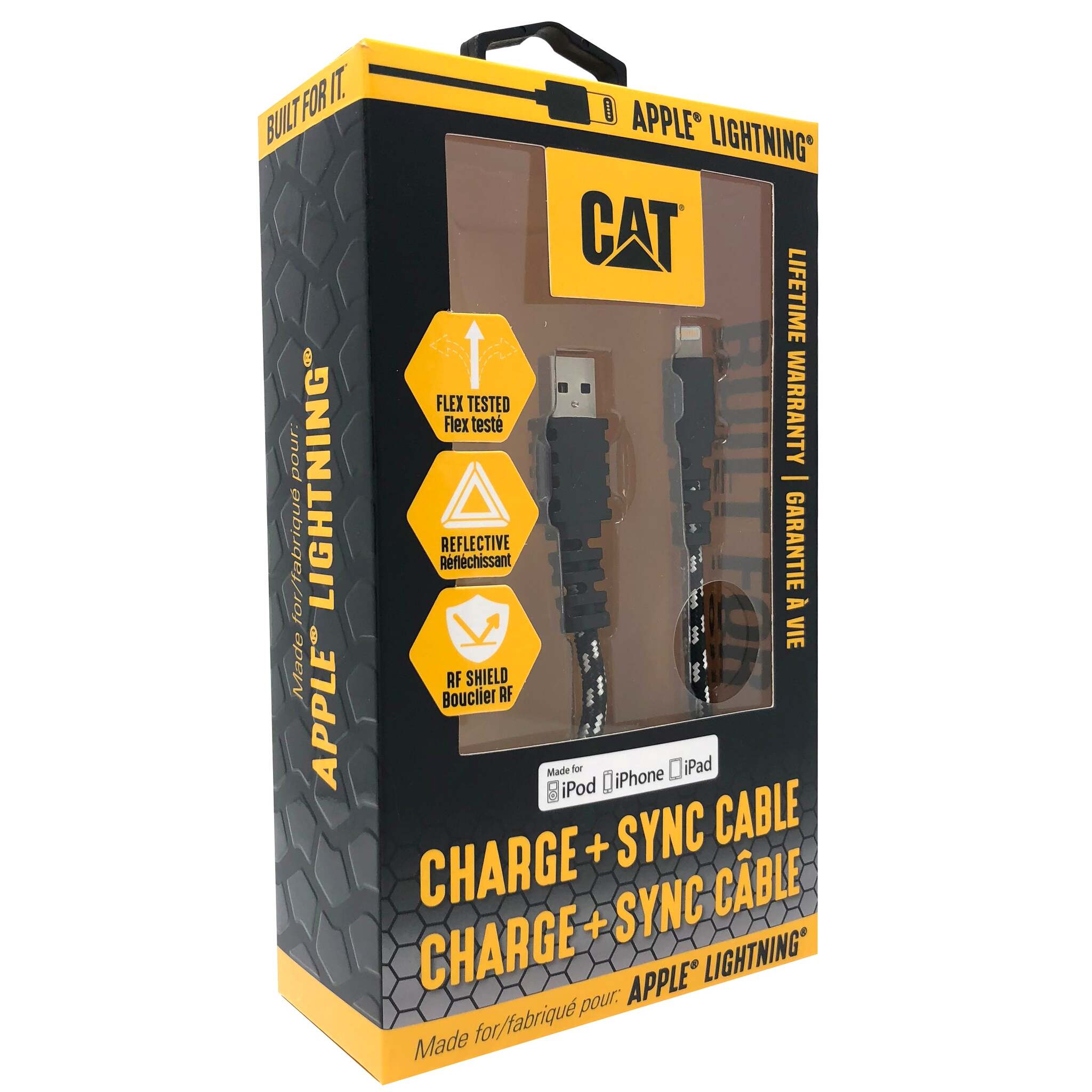 Original: CAT® Certified Apple® Lightning® Charge/Sync Cable 10 Ft   Optimized: CAT® Certified 10ft Apple Lightning to USB Cable - Fast Charging & Data Sync for iPhone, iPad, iPod - Durable & Tangle-Free (Perfect for Home, Office, Car & Travel)