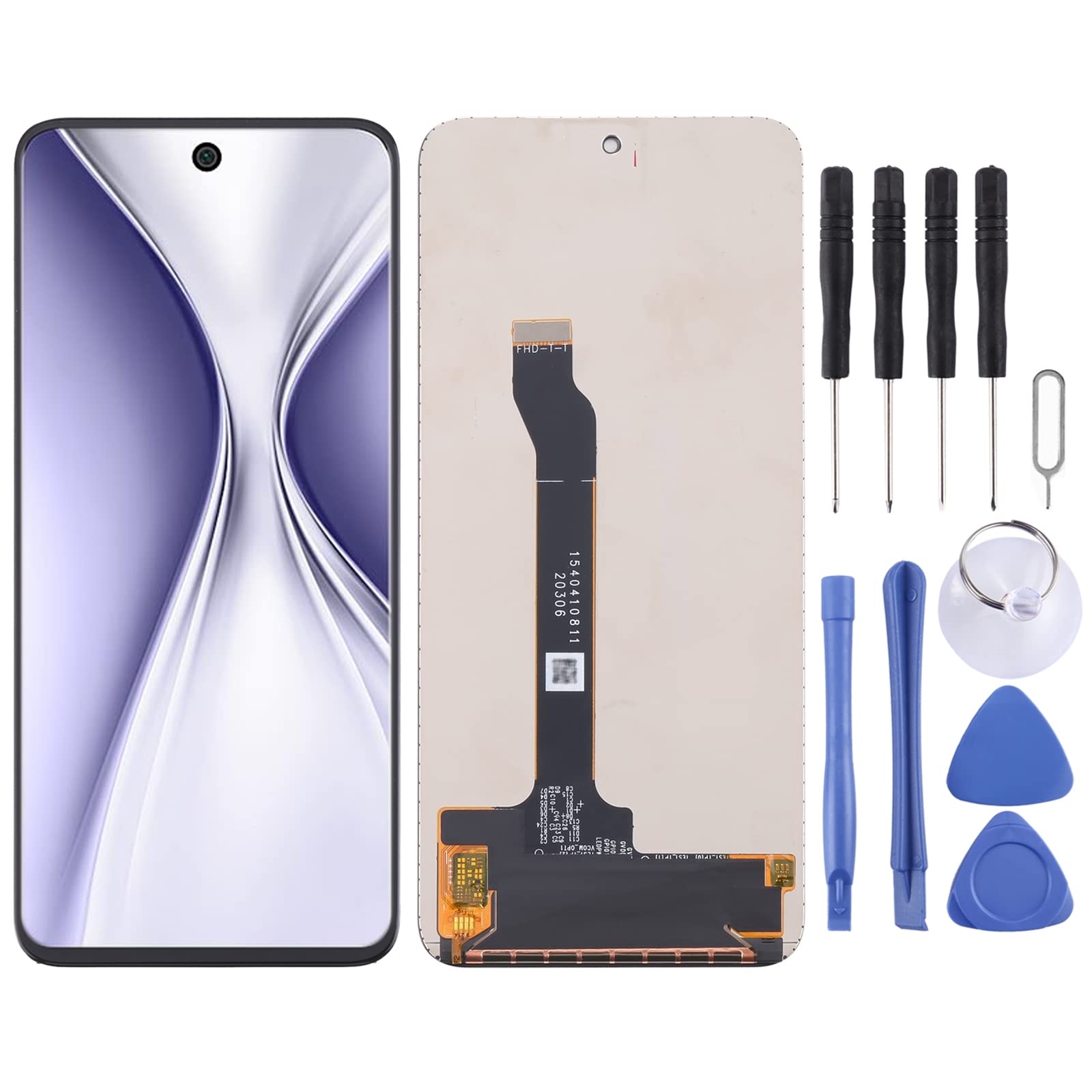 Honor X20 SE LCD Screen Replacement with Digitizer - Full Assembly for Phone Repair | Compatible with Honor X20 SE Mobile Display Fix | DIY Smartphone Screen Repair Kit for Cracked or Damaged Screens