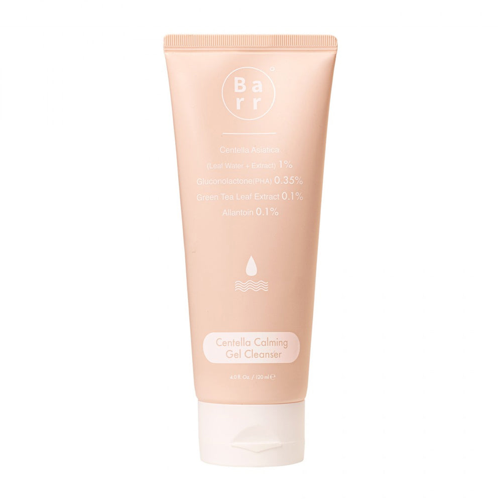 BARR Centella Calming Gel Facial Cleanser 120ml - Gentle Soothing Face Wash for Sensitive Skin, Acne-Prone & Irritated Complexion - Perfect for Morning & Night Skincare Routine