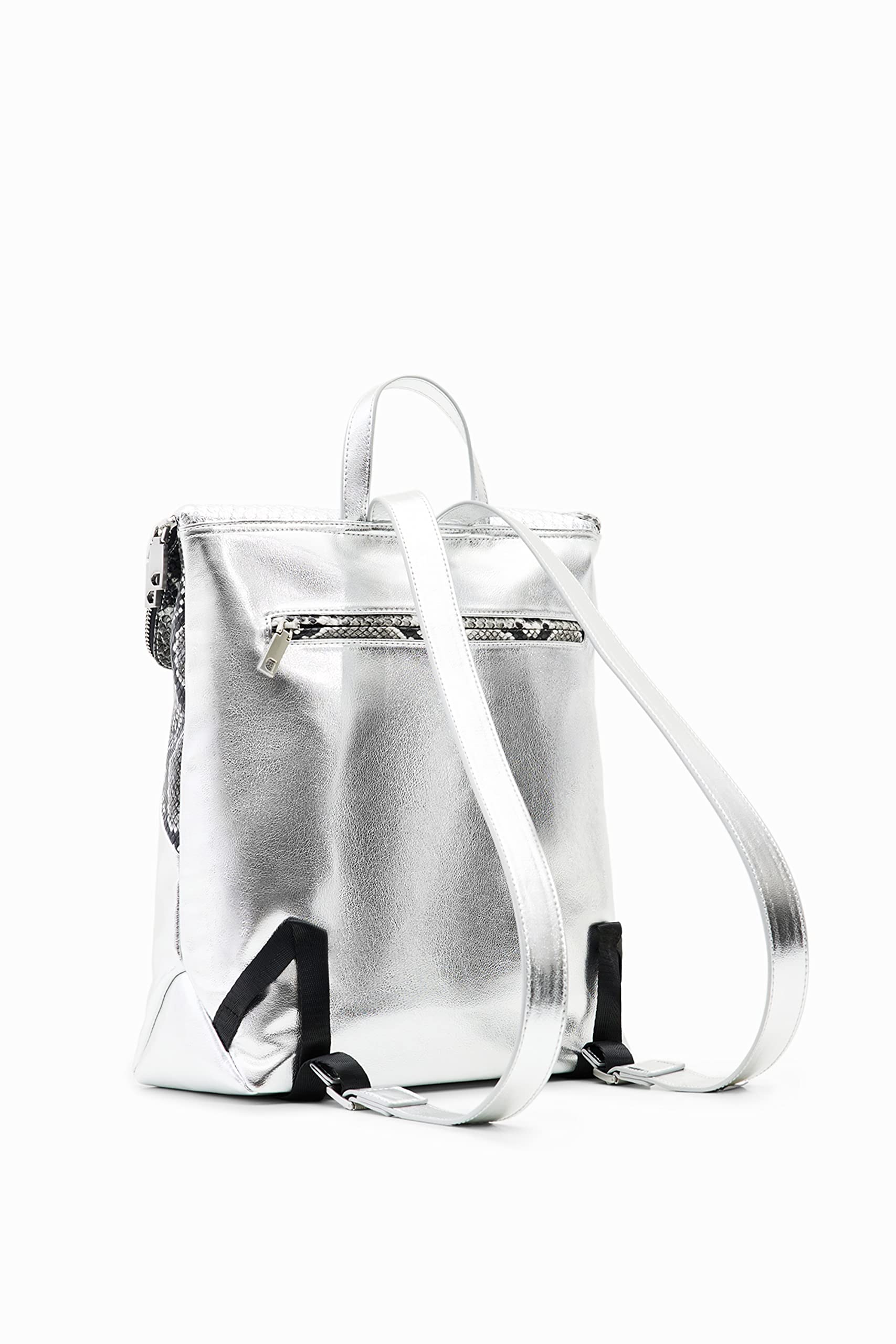 Desigual Women's PU Leather Backpack - Medium Size Crossbody Bag for Travel, Work & School | Stylish Durable Handbag with Multiple Pockets for Everyday Use