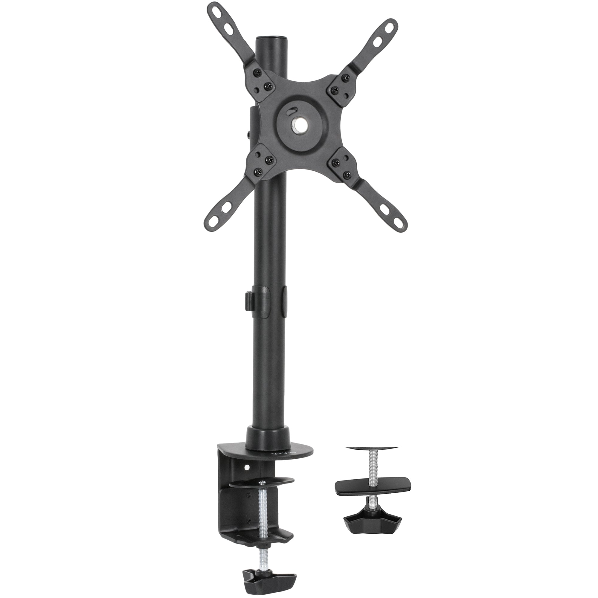Single Monitor Desk Mount for 17 to 42 Inch Screens - Adjustable VESA Stand for Home Office, Gaming & Workspace Setup