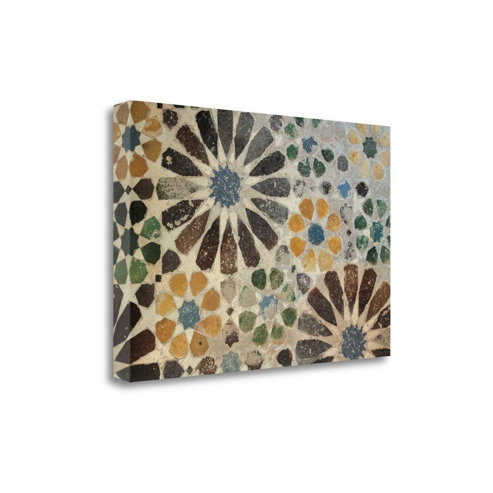 Alhambra Tile I by Sue Schlabach - Premium Fine Art Giclee Print on Gallery Wrapped Canvas - Ready to Hang Wall Decor for Living Room, Bedroom & Office