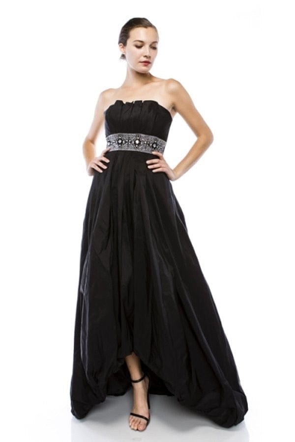 Vickie's Elegant Taffeta Jeweled Party Dress for Women - Perfect for Weddings, Prom, Evening Gala & Special Occasions