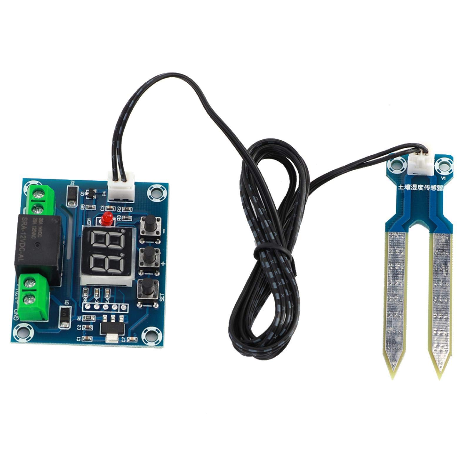 Walfront XHM214 Soil Moisture Sensor Module - Automatic Irrigation Control System for Plants, Garden & Lawn | Digital Soil Test Kit for Smart Farming, Greenhouse & Indoor Gardening
