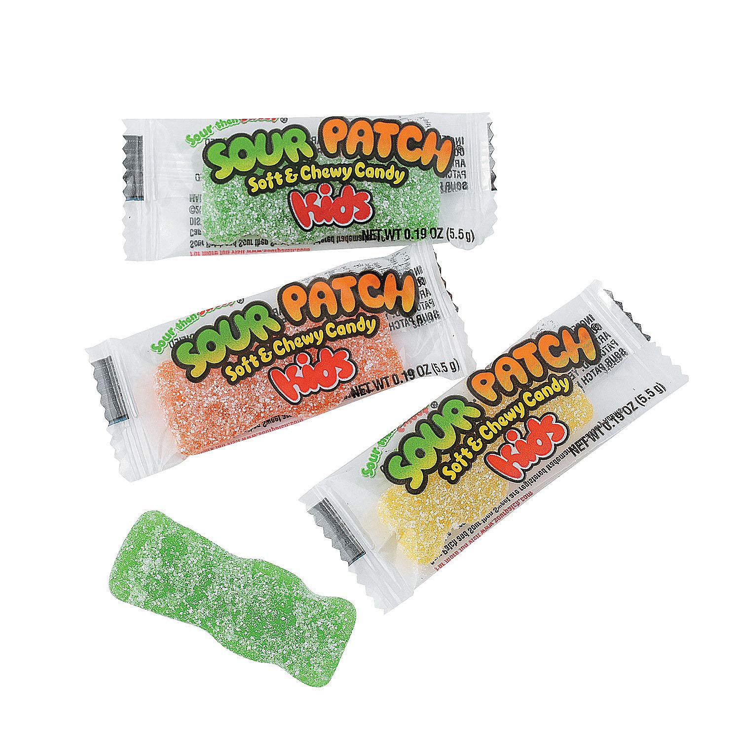 Sour Patch Kids Candy Packs - 80 Pieces - Soft & Chewy Gummy Candy - Bulk Sour & Sweet Treats - Perfect for Halloween, Parties, Movie Nights & Office Snacks