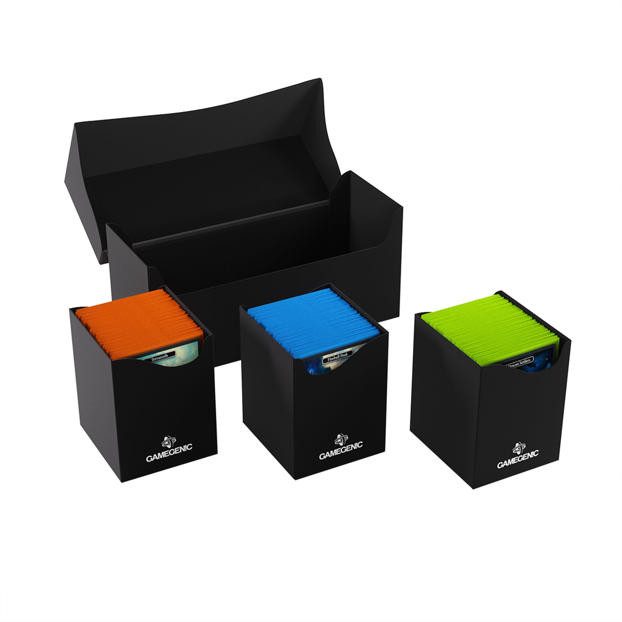 Triple Deck XL Playing Card Holder for 300+ Cards - Black | Perfect for Poker, Blackjack, and Card Games at Home or Casino