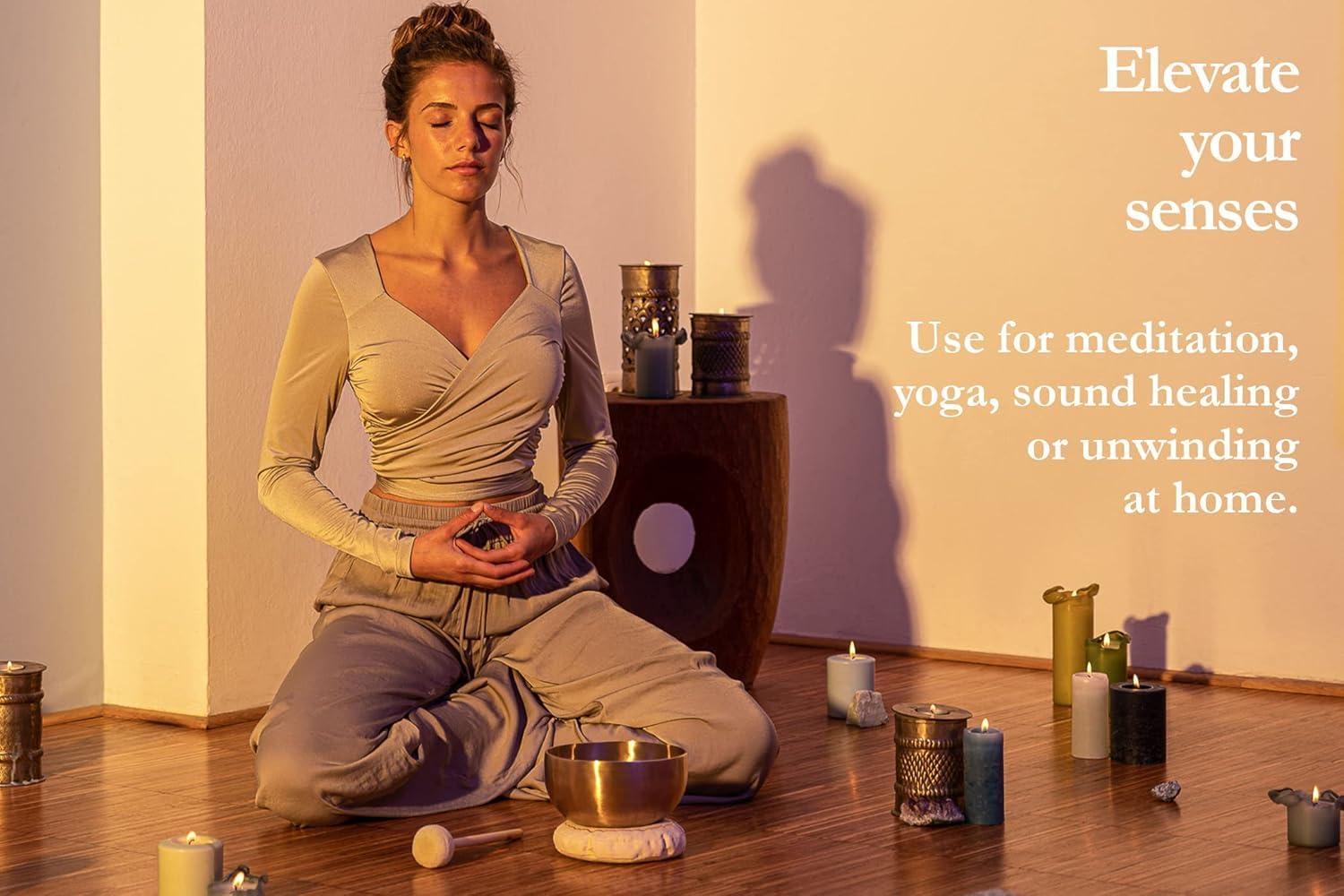 Authentic Bronze Singing Bowl with Felt Ring & Cover - Handcrafted in India for Meditation, Yoga & Sound Healing Therapy | Universal Series | 2-Year Warranty | Perfect for Home Meditation, Yoga Studios & Healing Centers