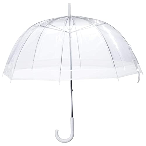 Clear Dome Umbrella - Windproof Bubble Design Umbrella with 29