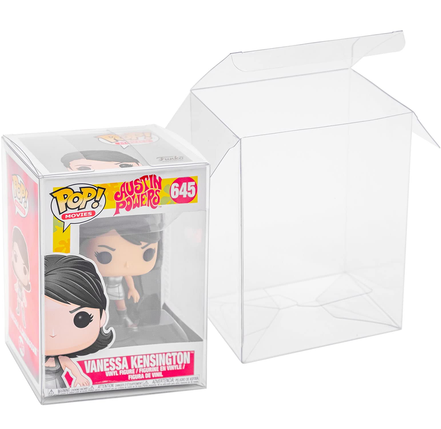 Pop Protector Case for 4 Inch Funko Pop Vinyl Figures - 20 Pack Clear Plastic Storage Box with Dust Protection - Perfect for Collectors, Display & Shelf Organization - Ideal for Home, Office & Gaming Room Decor