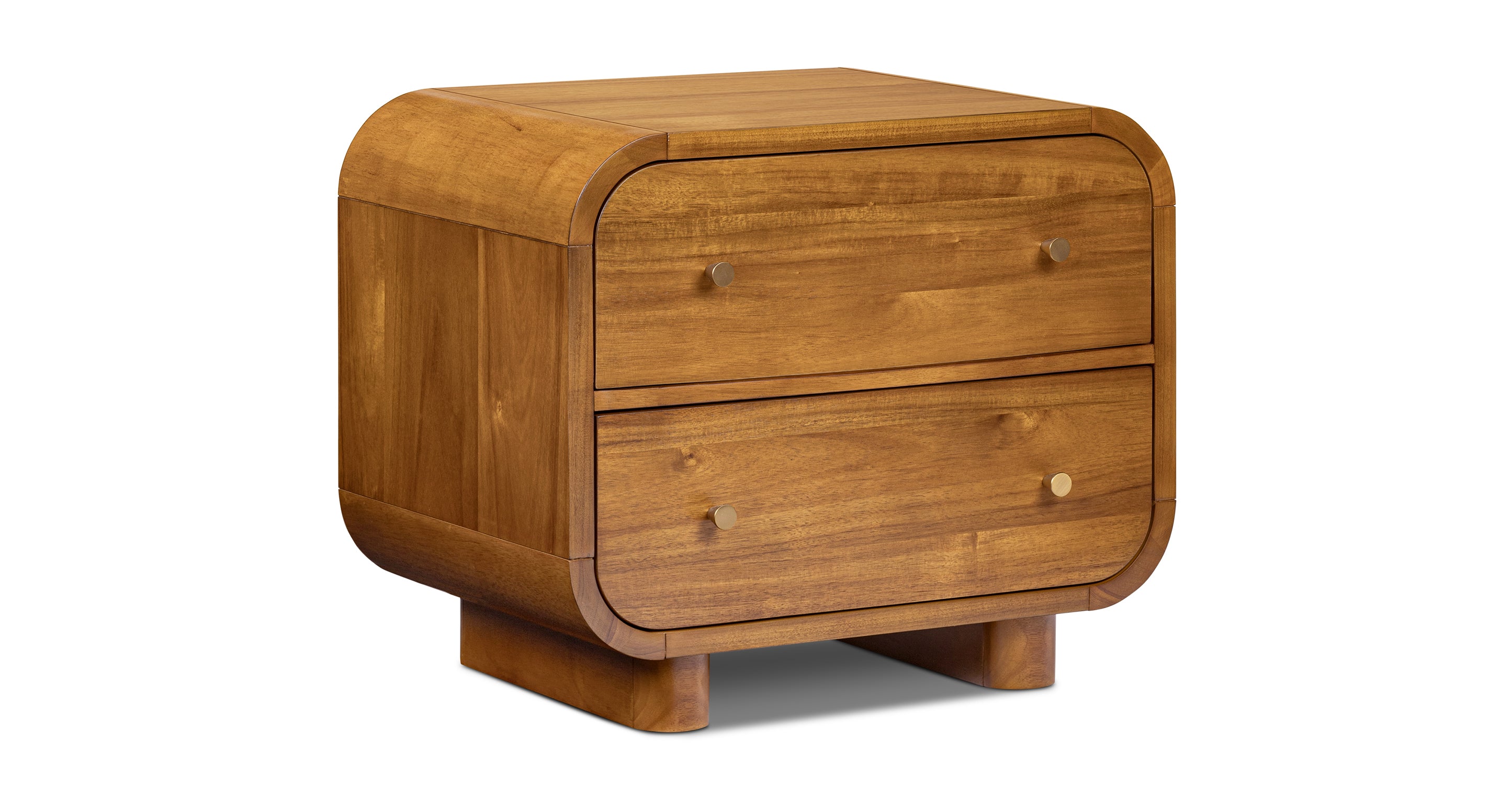Modern Oslo Nightstand with Drawer - Scandinavian Style Bedside Table for Bedroom, Living Room & Office - Compact Storage Solution for Small Spaces