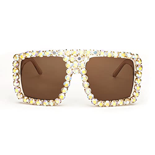 005 Transparent Tea Frame/Multicolor Diamond Tea Lens