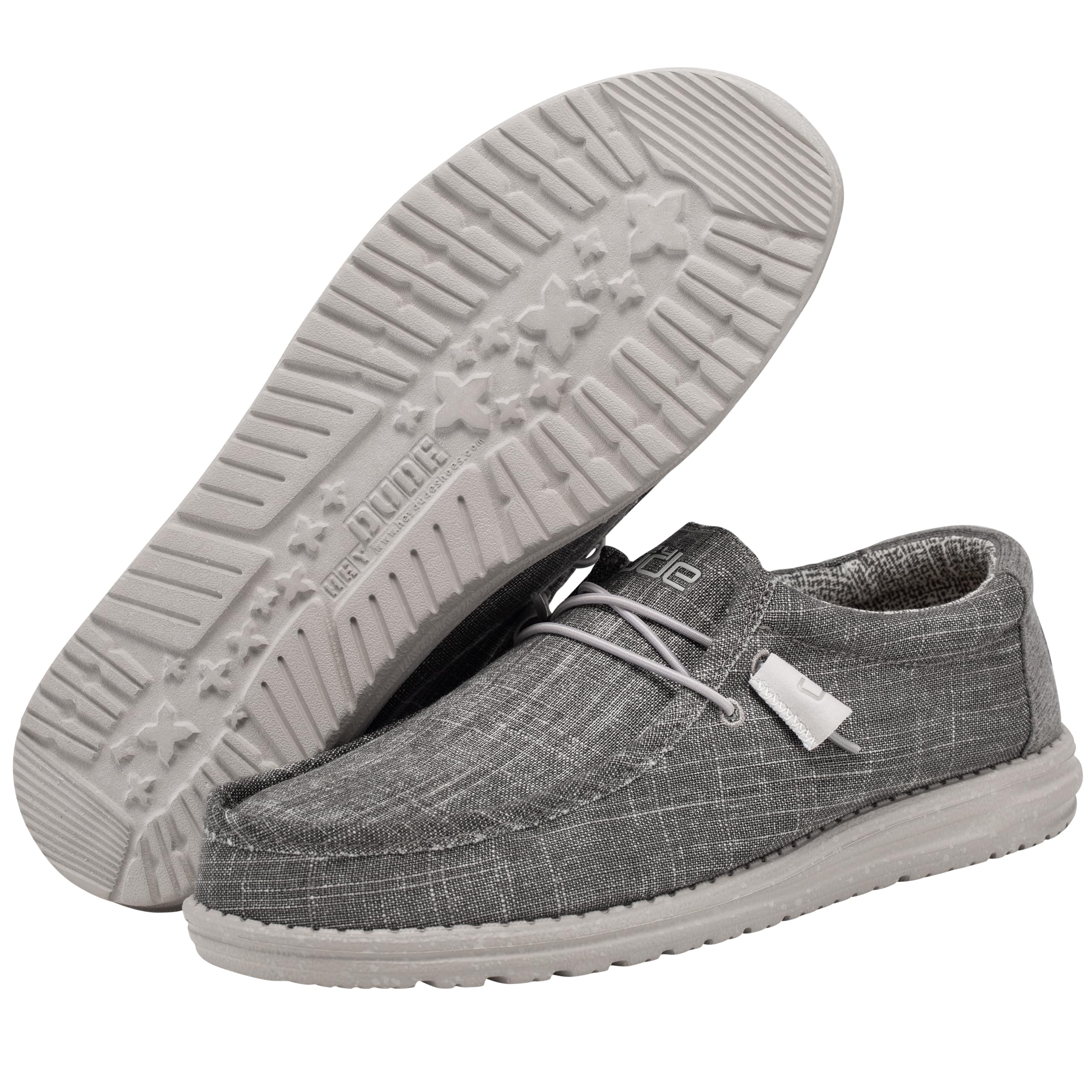 Hey Dude Men's Wally Lace-Up Loafers - Lightweight Comfortable Casual Shoes for Men | Perfect for Walking, Travel & Everyday Wear