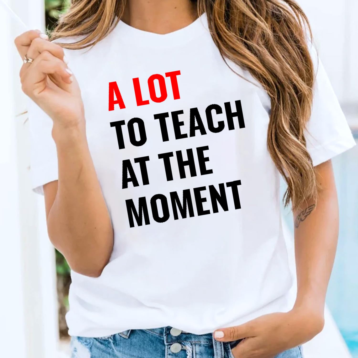 LBP Women's Teacher Shirt - Comfortable Teacher Life Graphic Tee for Educators - Perfect for Teacher Appreciation Week, Classroom Outfits & School Spirit Days