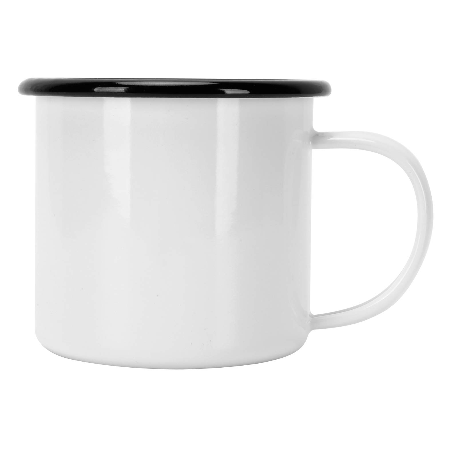 LZKW Enamel Coffee Mug - Lightweight Reusable Camping Mug for Hot & Cold Drinks - Perfect for Camping, Picnics, Office, and Home Use