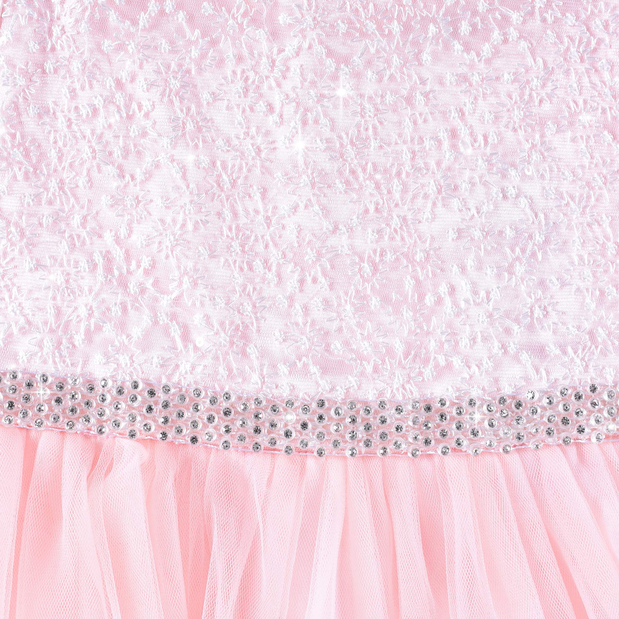 Sunny Fashion Girls Rhinestone Chiffon Bridesmaid Dress - Elegant Ball Gown for Weddings, Prom, Quinceañera & Special Occasions