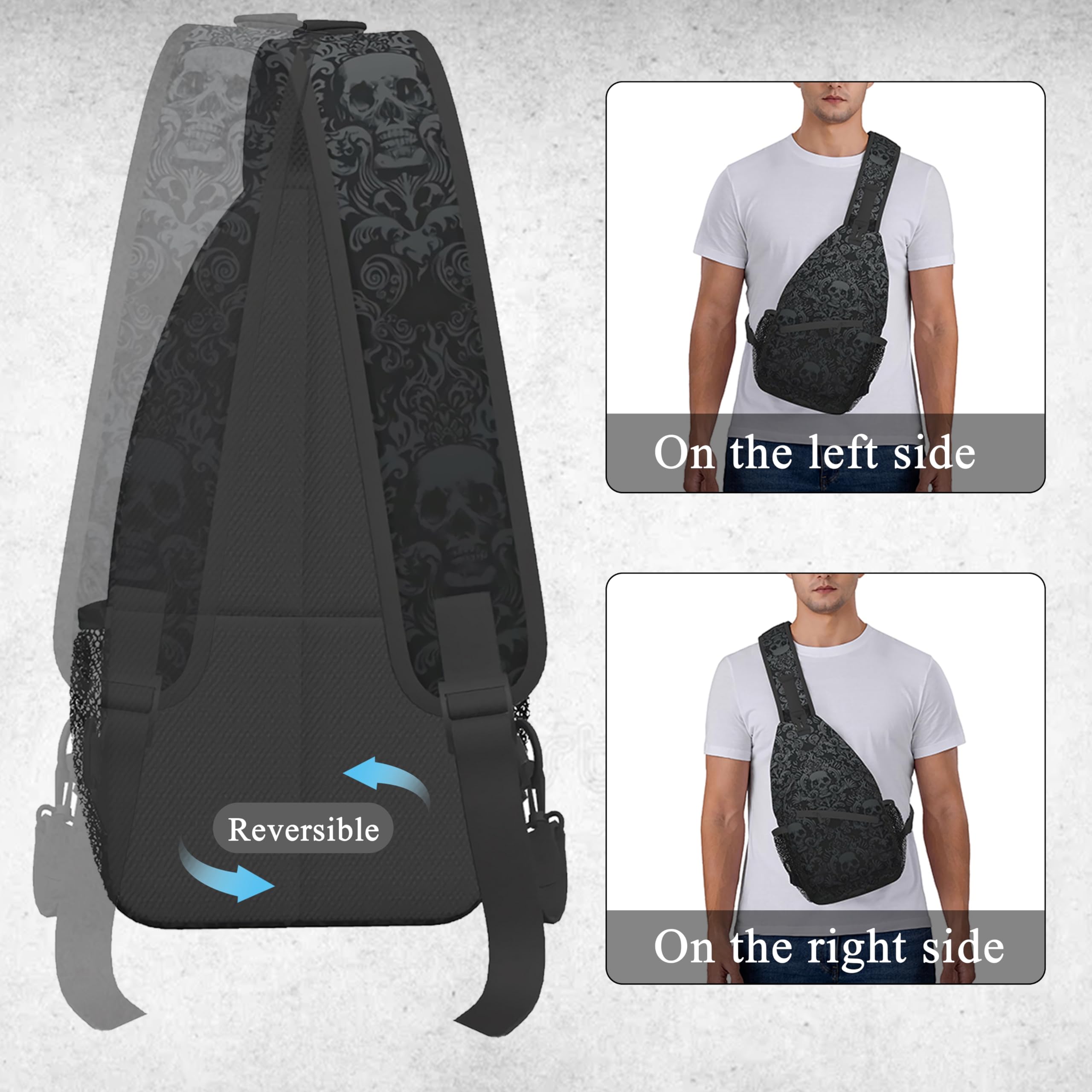 Trendy Sling Backpack for Men & Women - Lightweight Crossbody Shoulder Bag for Travel, Hiking, Work & School - Multipurpose Sling Bag with USB Charging Port (Perfect for Commuting, Outdoor Adventures & Daily Use)