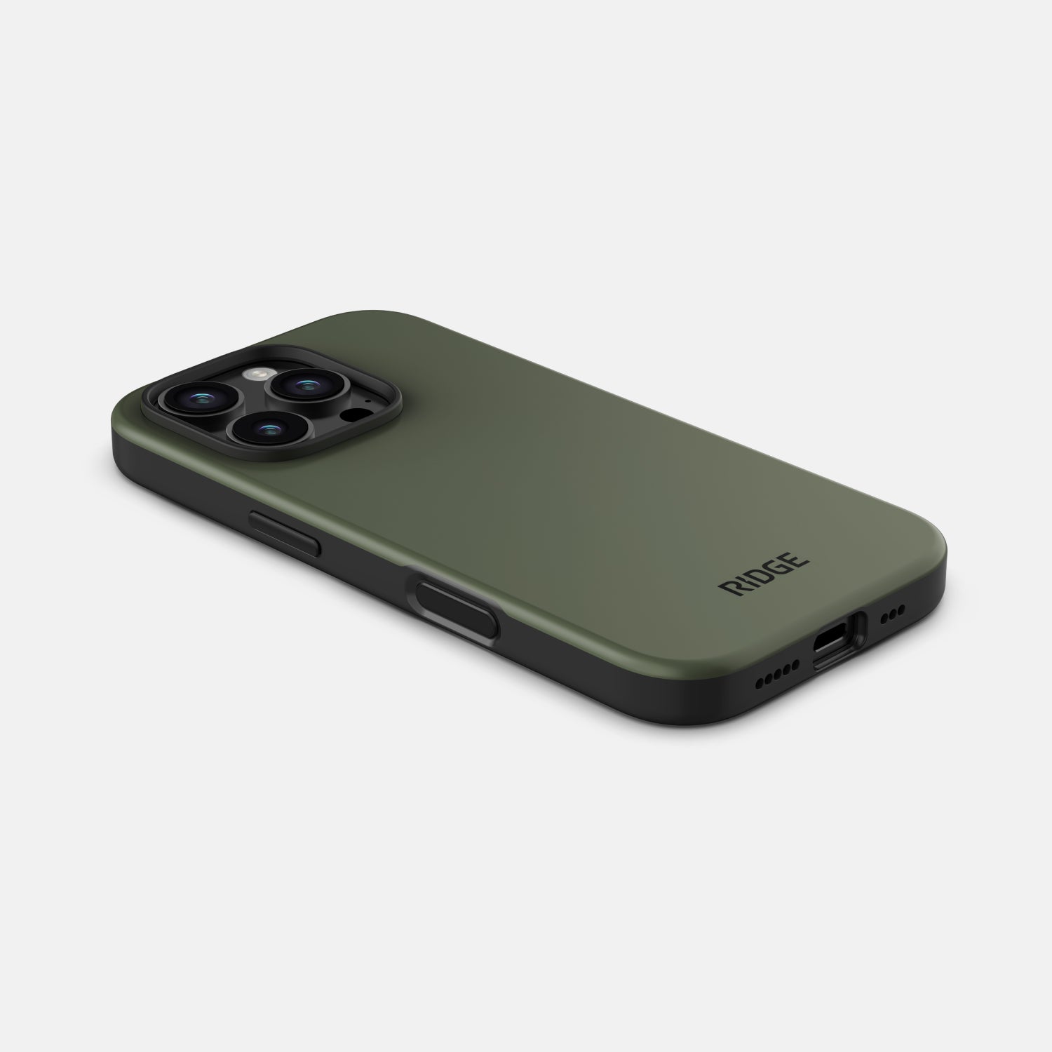 Premium Matte Olive iPhone 16 Pro Case - Slim Protective Cover with Anti-Slip Grip | Perfect for Work, Travel & Everyday Use