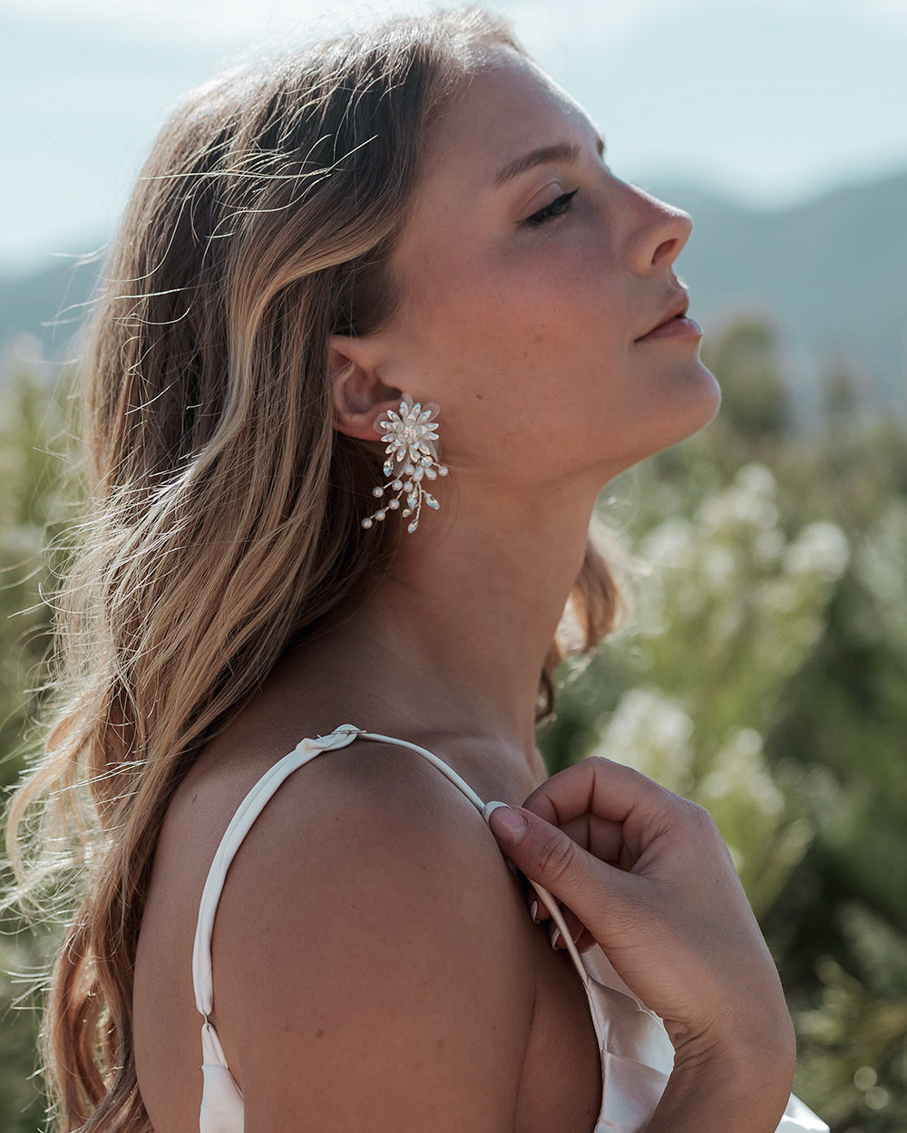 Neve Floral Earrings for Women - Elegant Handmade Dainty Flower Studs - Perfect for Weddings, Parties & Everyday Wear