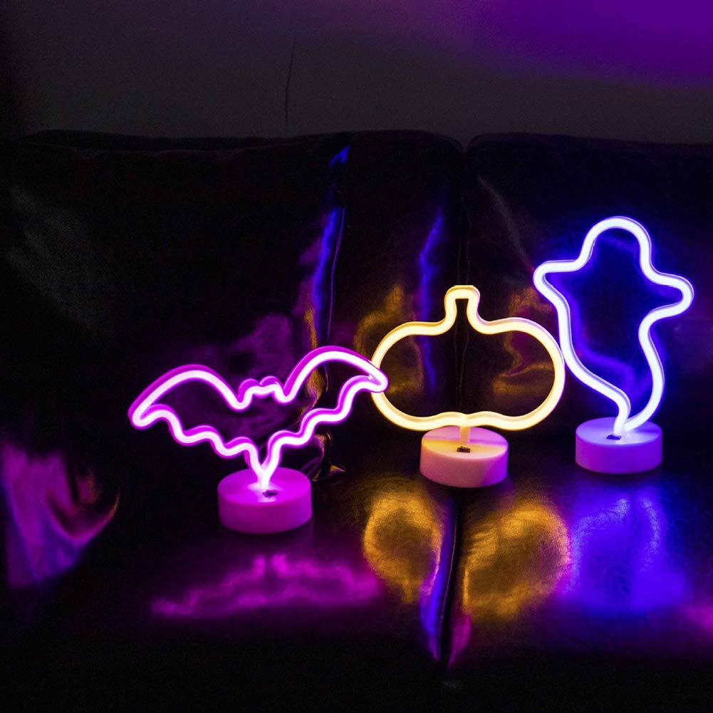 Vibrant Pink Bat LED Neon Light Sign - Glow in The Dark Wall Art for Kids Room, Bedroom & Game Room Decor - Perfect for Halloween, Birthday Parties & Themed Nights